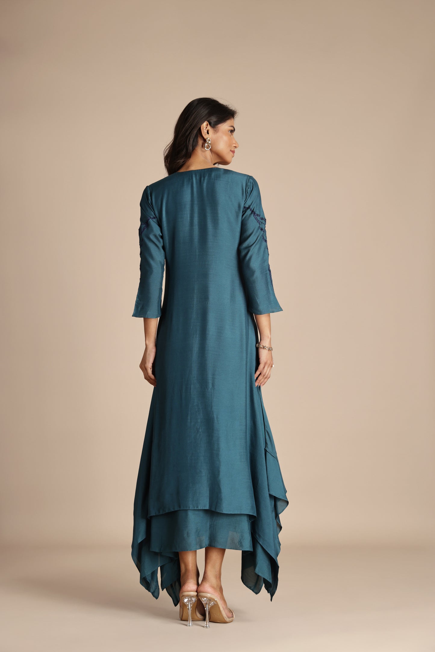 Verdant Appliqué Dress