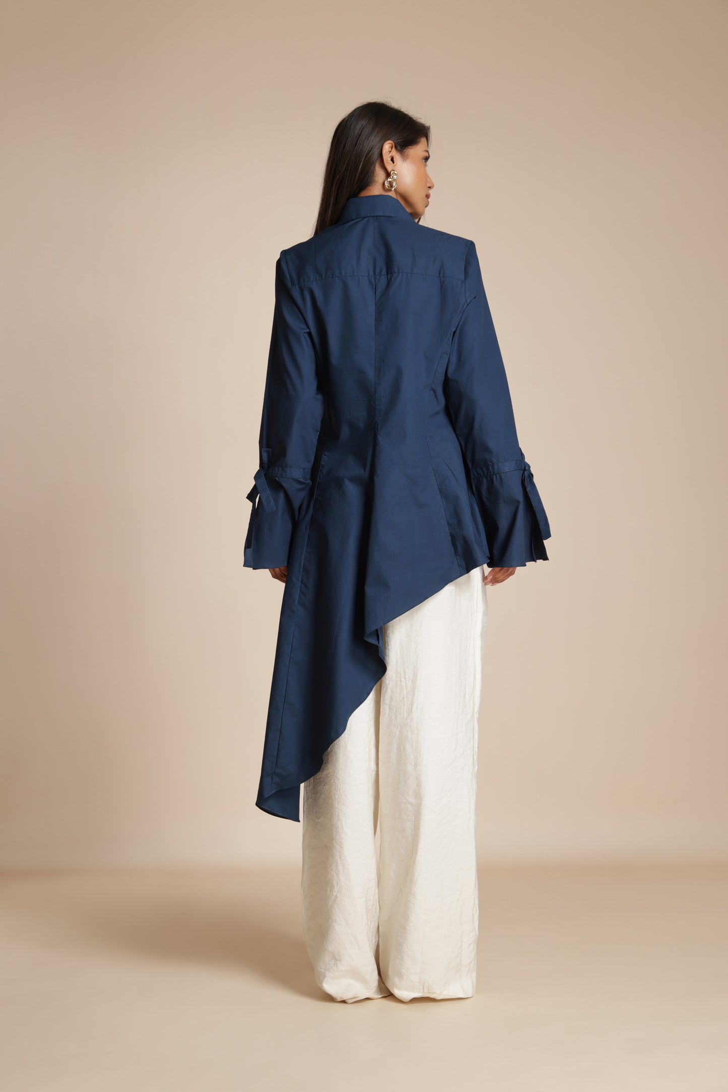 Asymmetric Ruffle Shirt