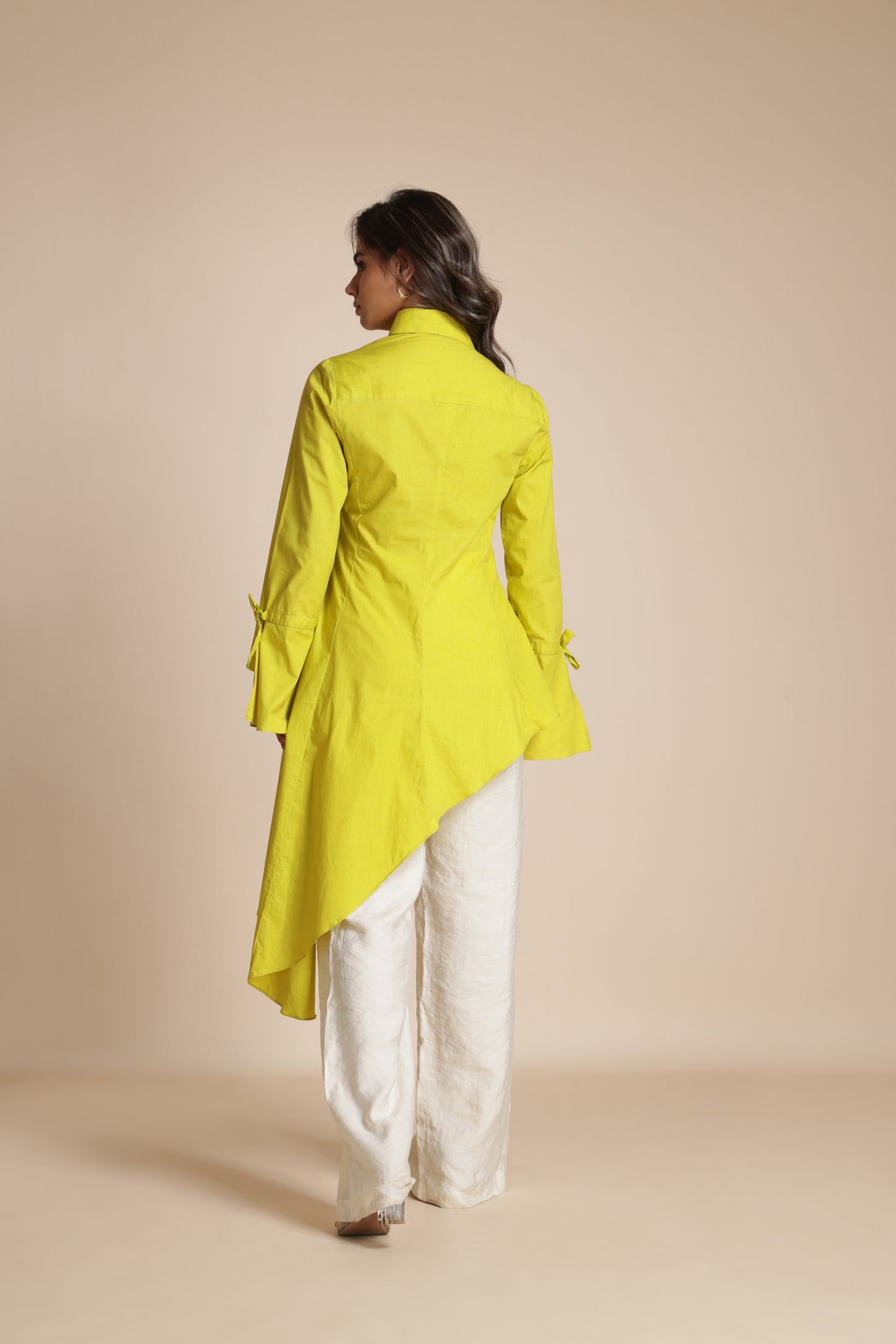 Asymmetric Ruffle Shirt