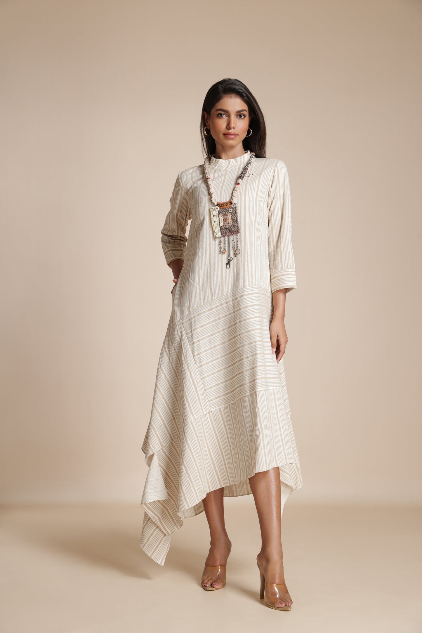 Cascade Stripe Dress