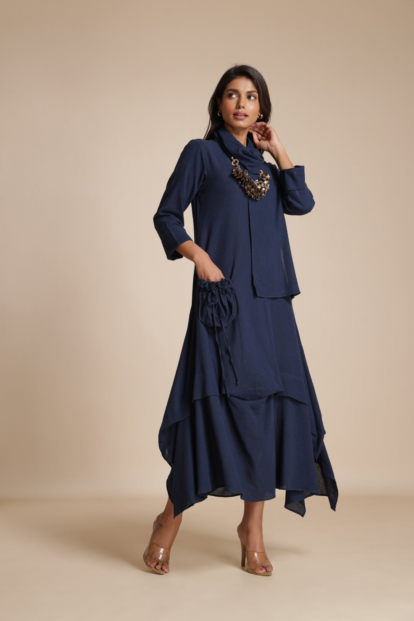 Cascade Pocket Dress