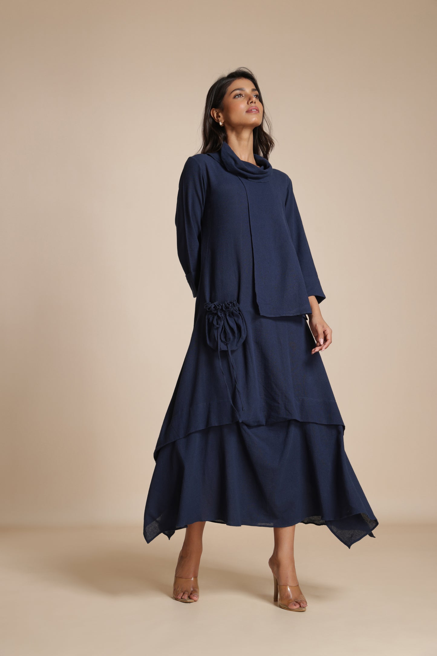 Cascade Pocket Dress