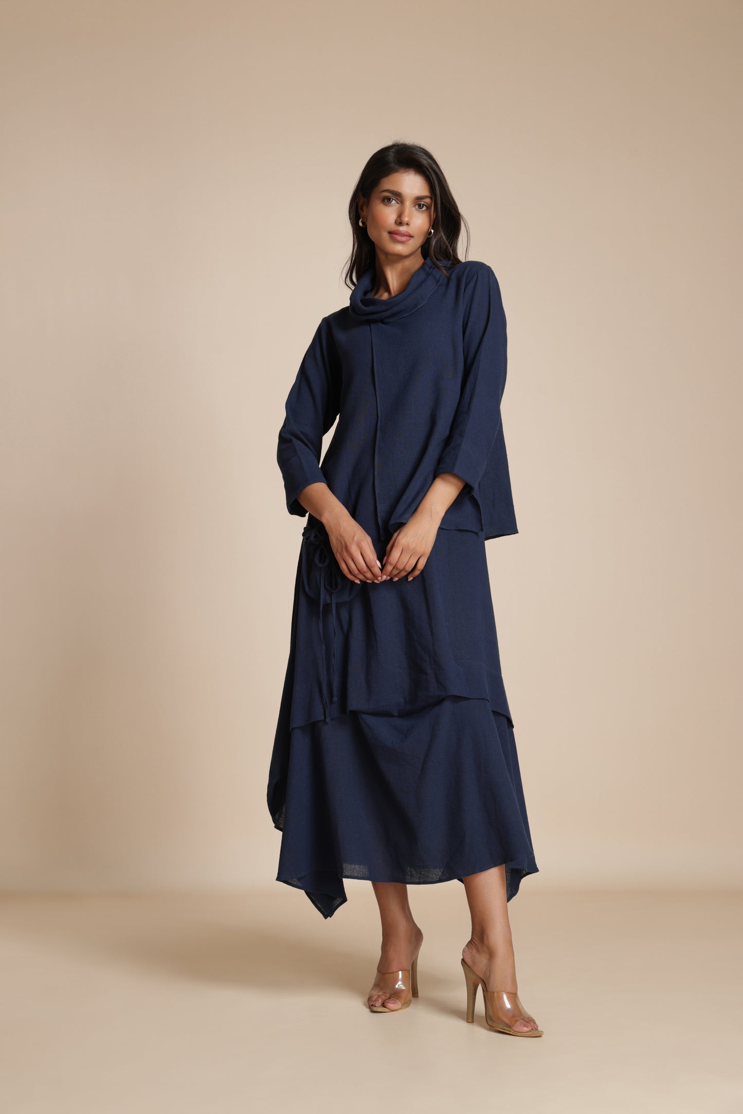 Cascade Pocket Dress