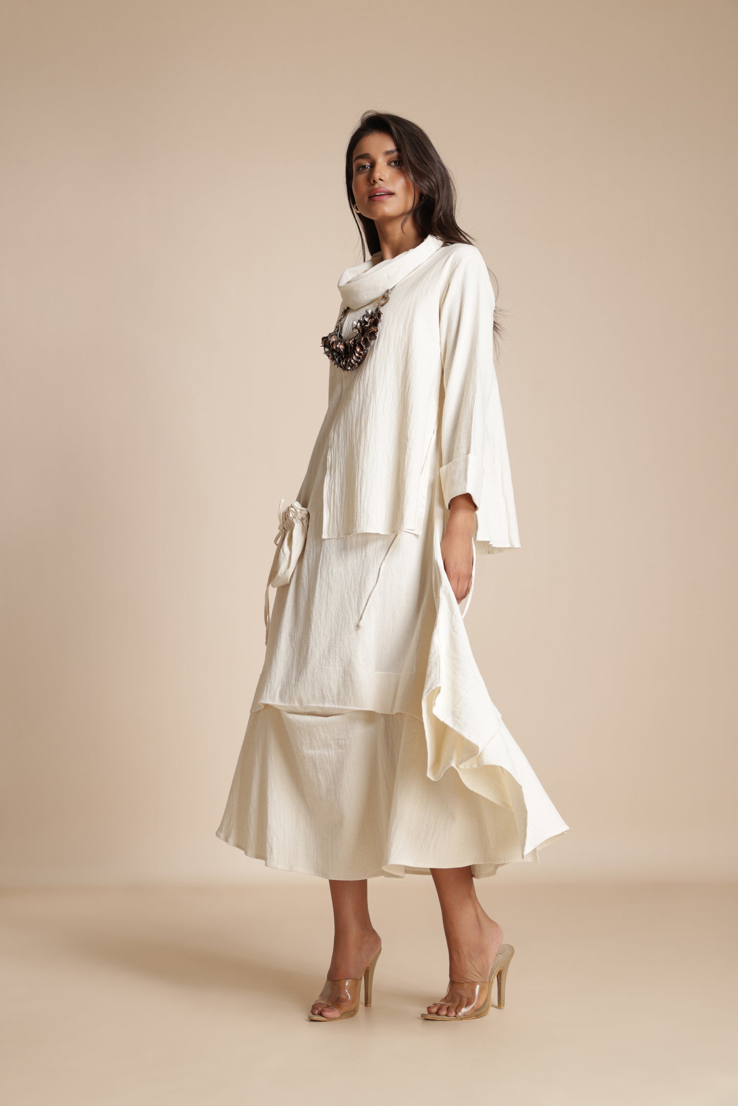 Cascade Pocket Dress