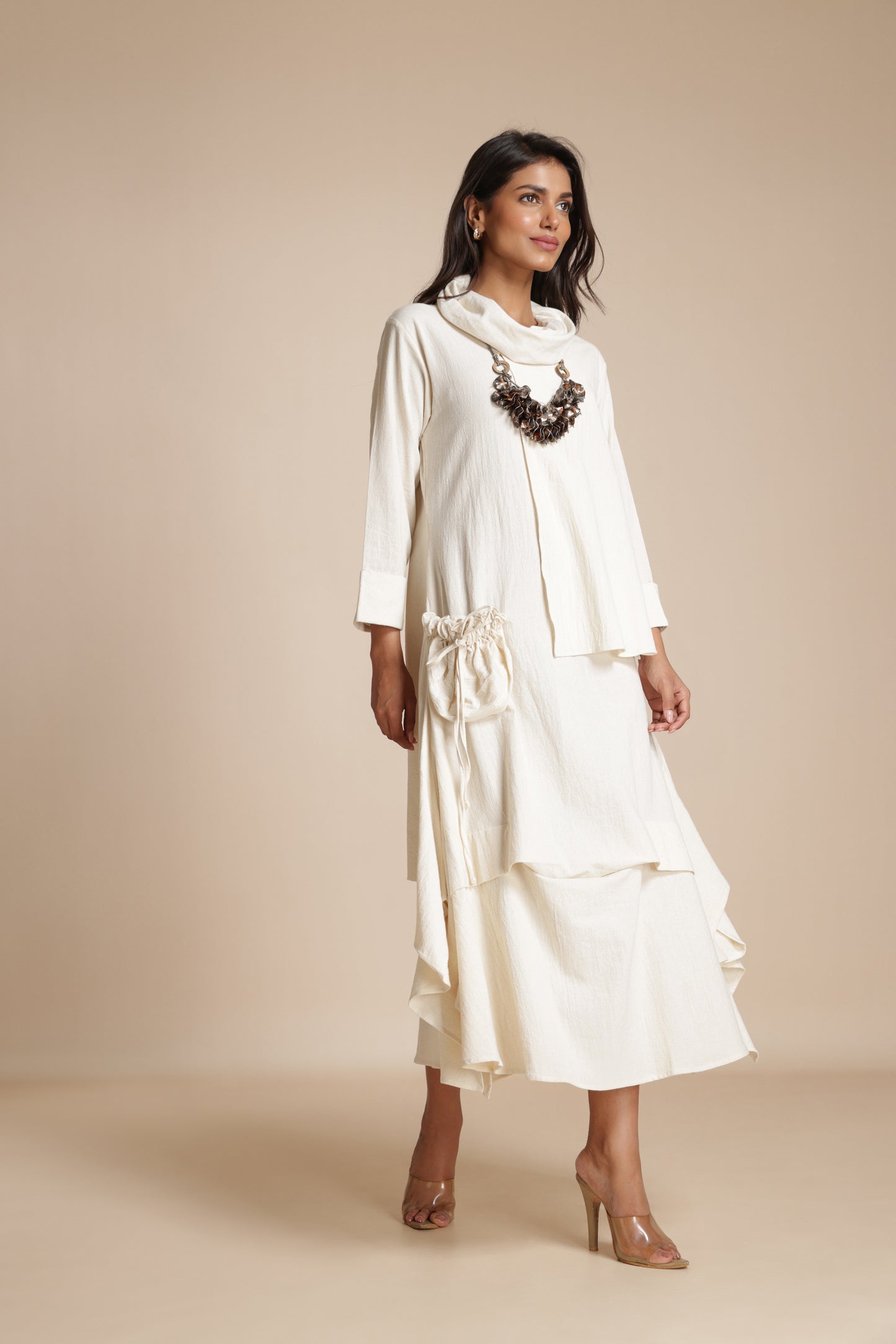 Cascade Pocket Dress
