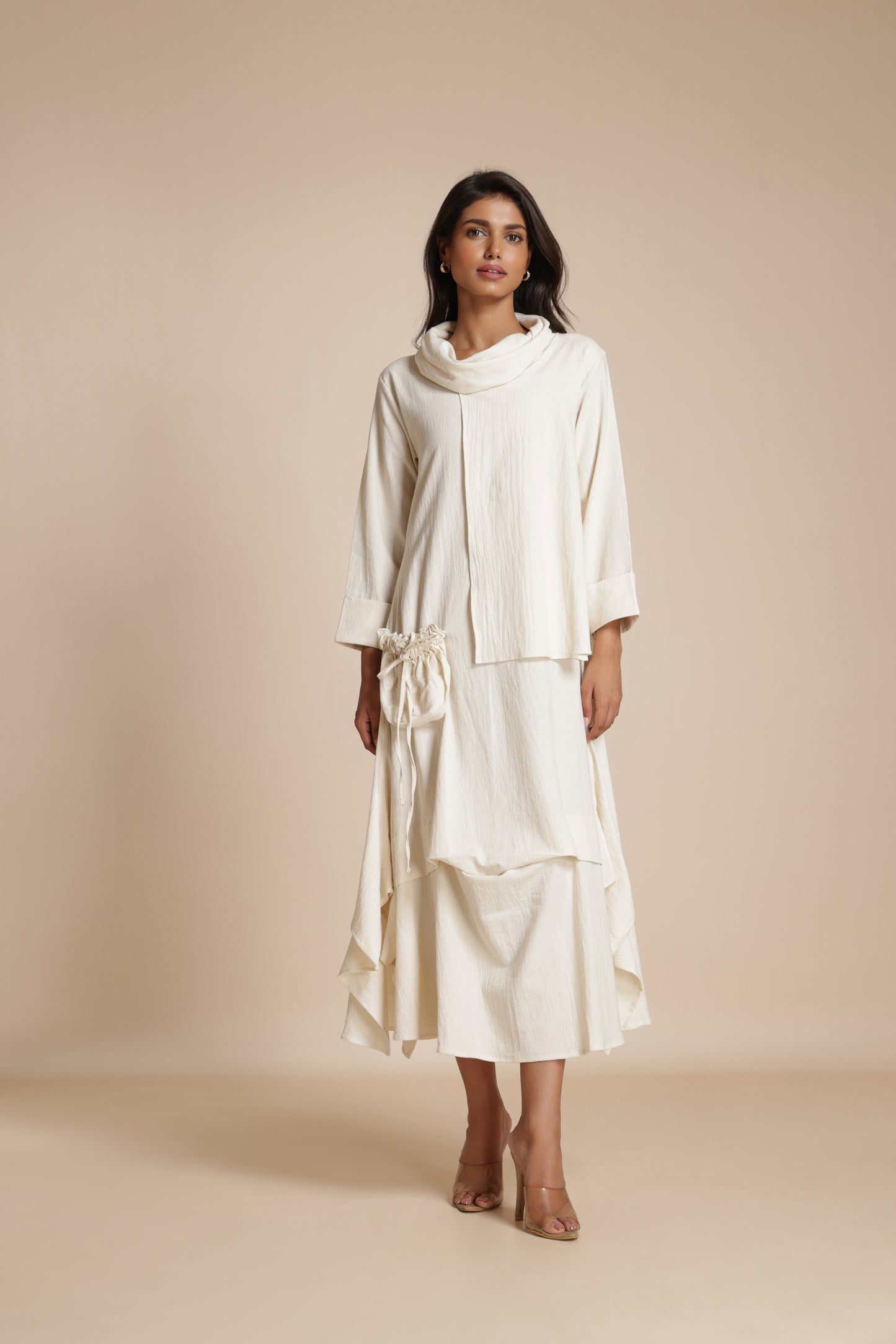 Cascade Pocket Dress