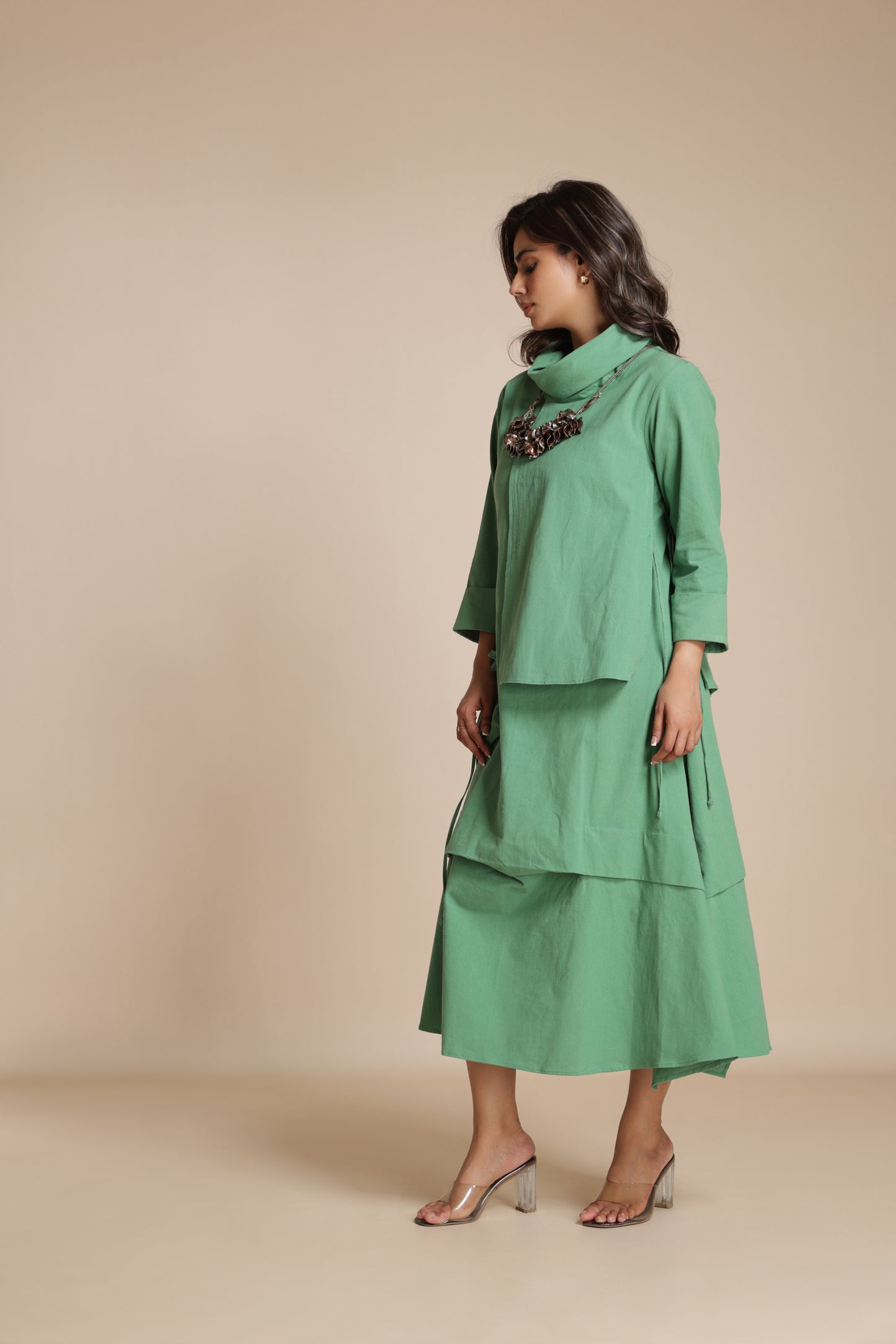 Cascade Pocket Dress