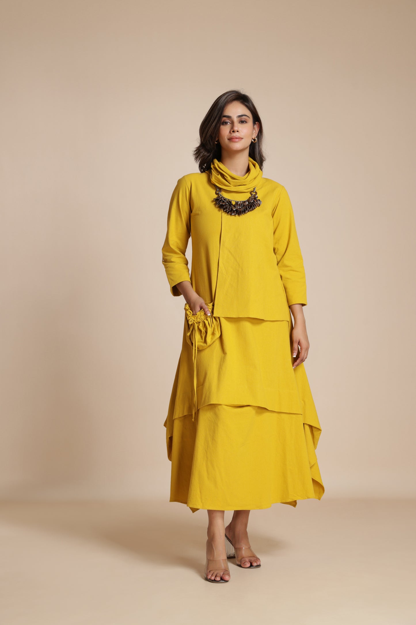 Cascade Pocket Dress