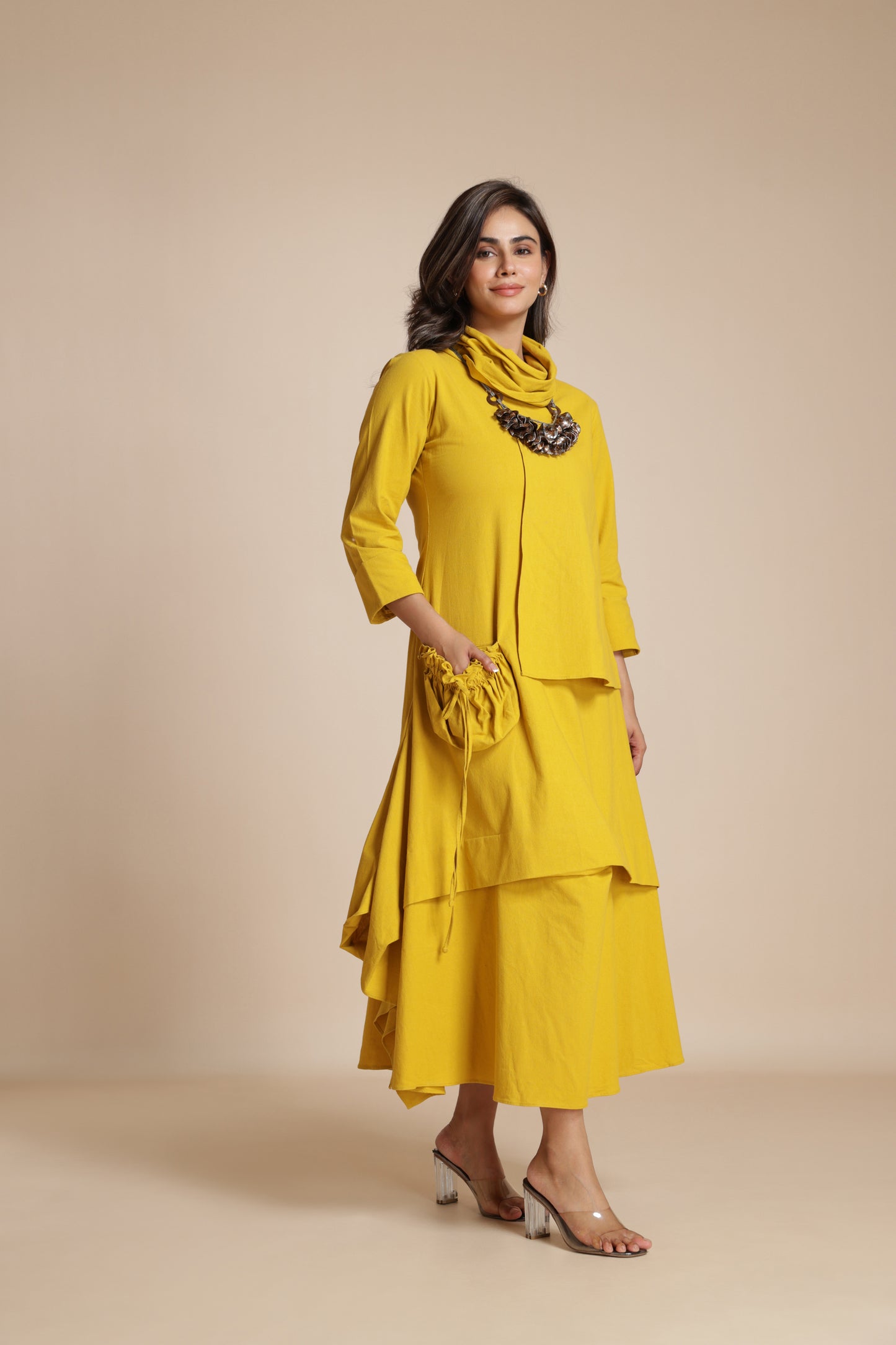 Cascade Pocket Dress
