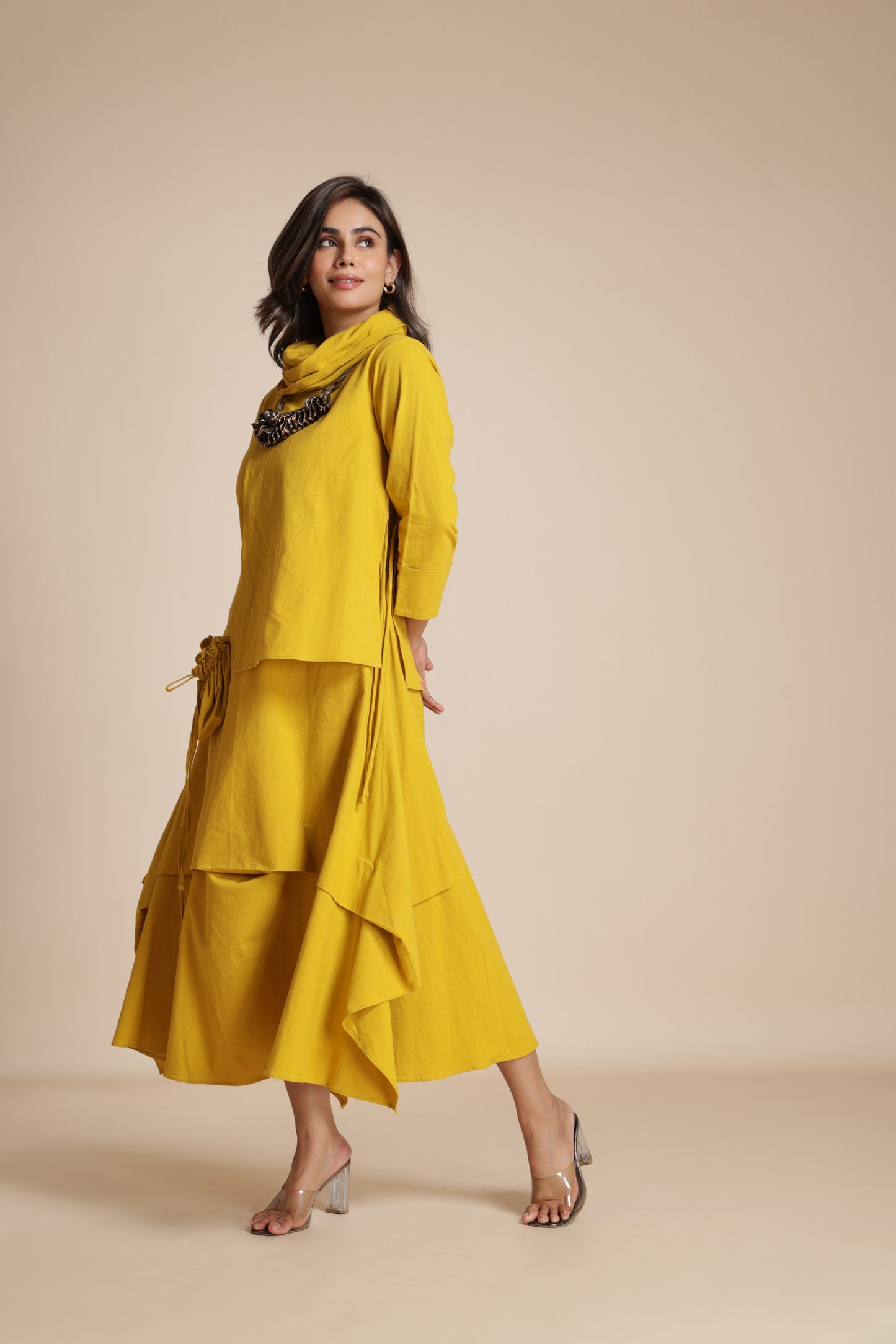 Cascade Pocket Dress