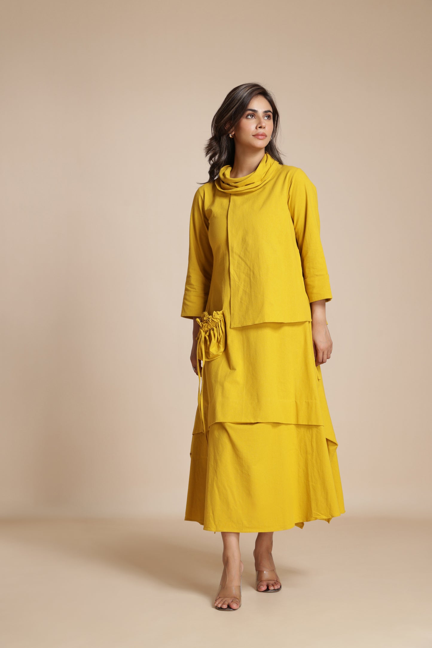 Cascade Pocket Dress