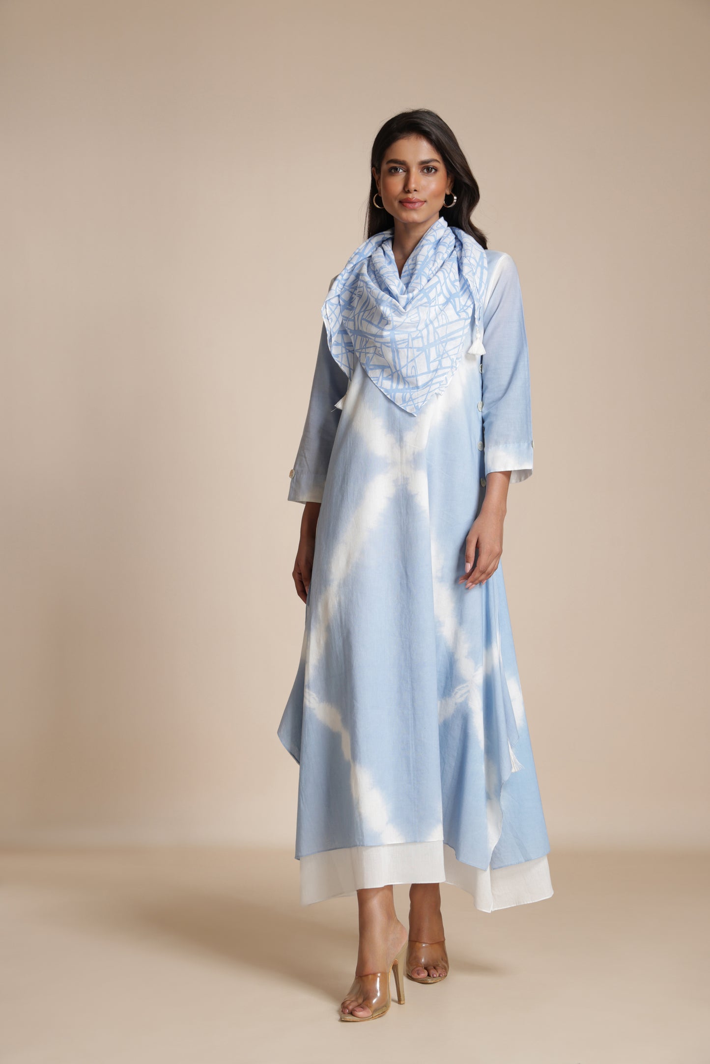 Shibori Crosshatch Dress