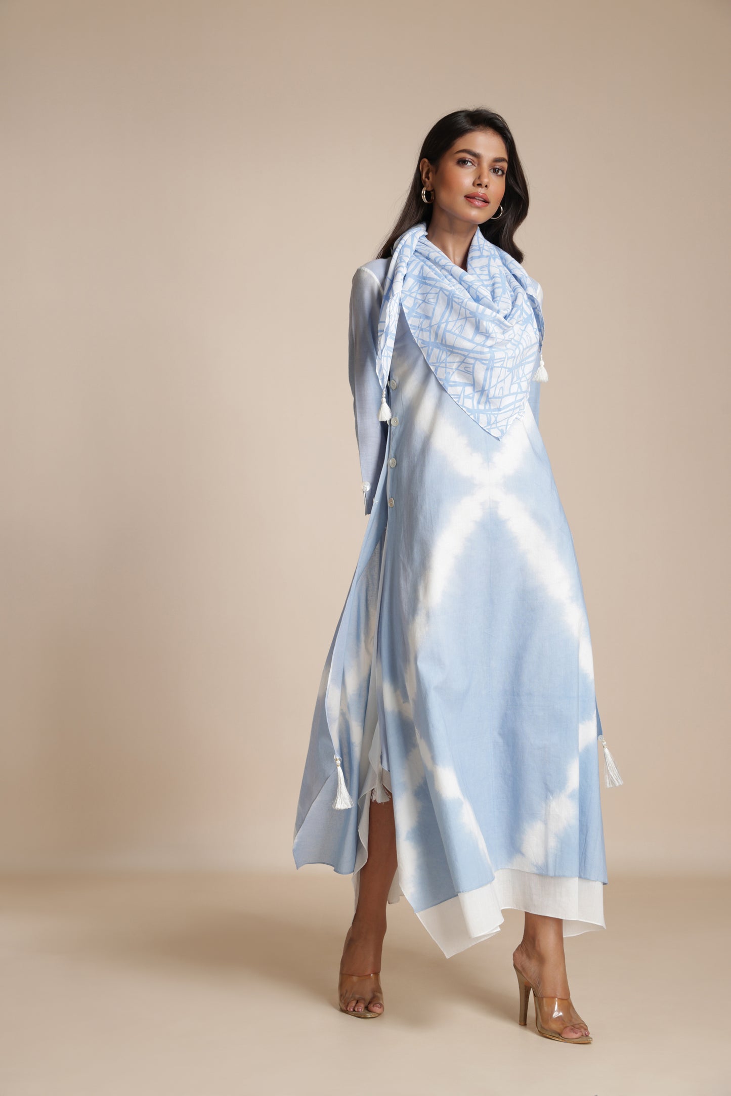 Shibori Crosshatch Dress