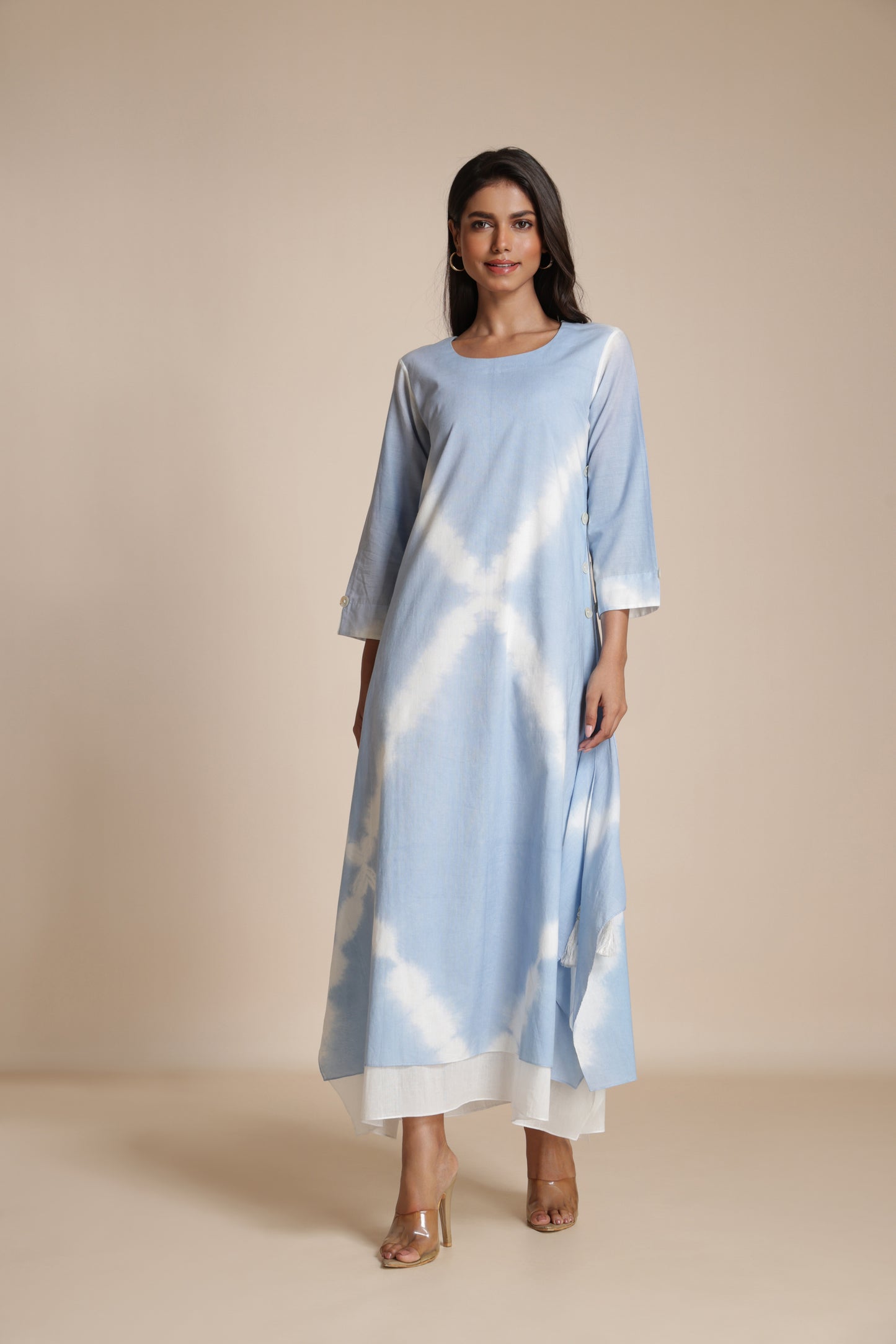 Shibori Crosshatch Dress