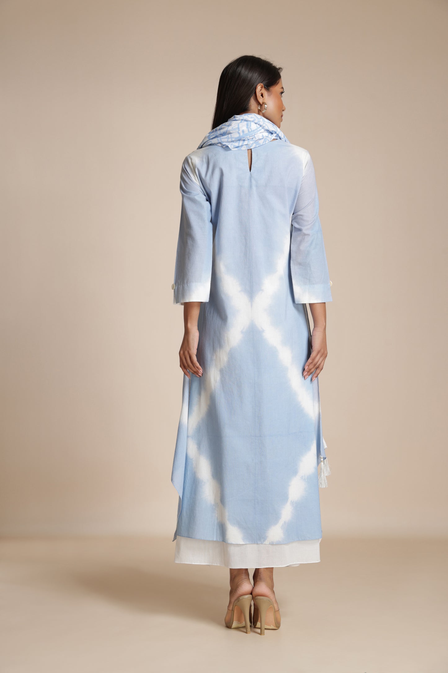 Shibori Crosshatch Dress