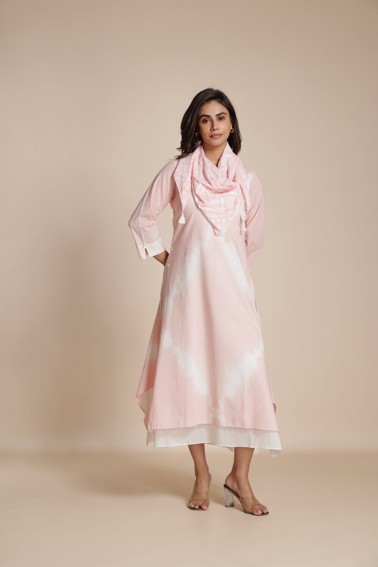 Shibori Crosshatch Dress