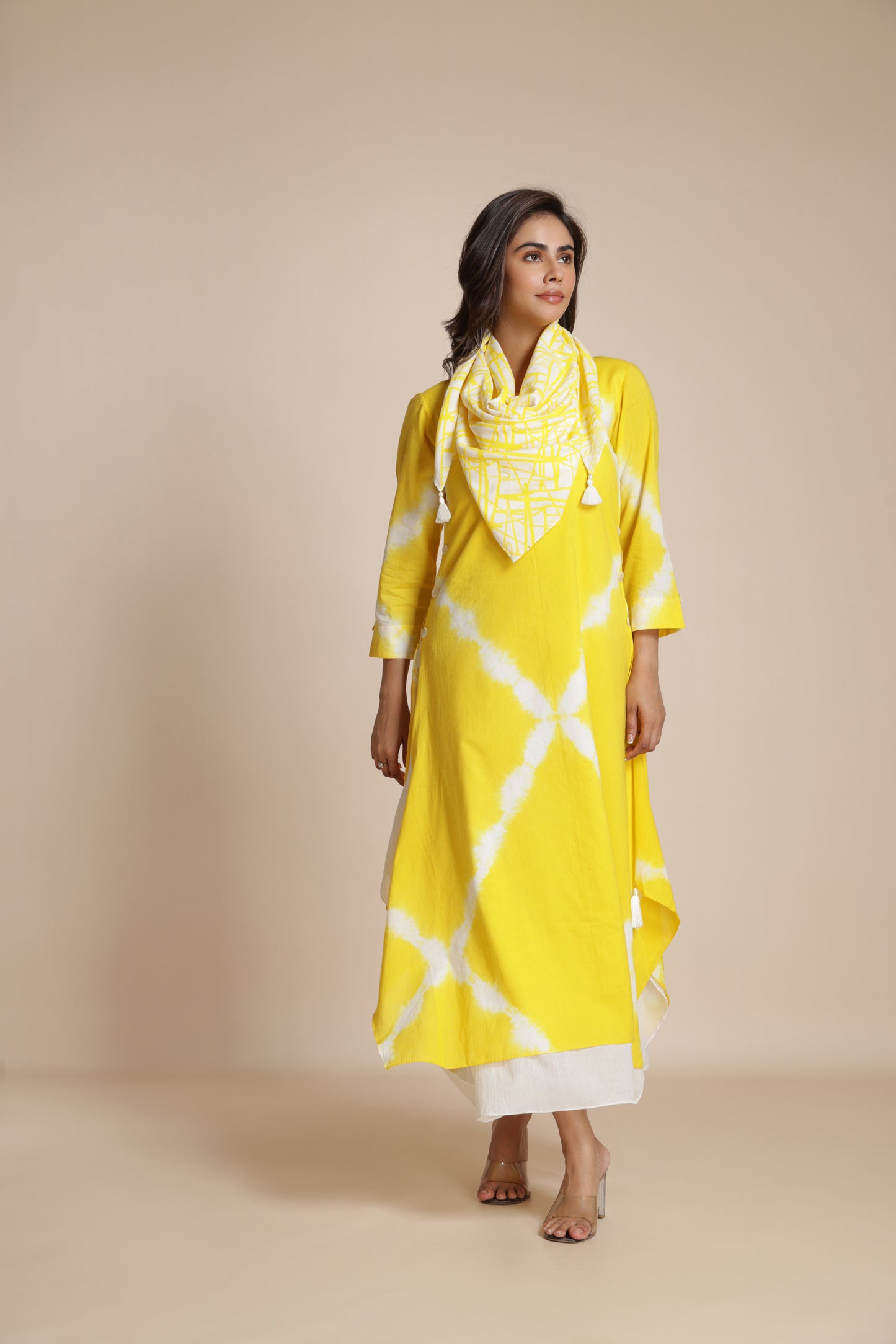 Shibori Crosshatch Dress