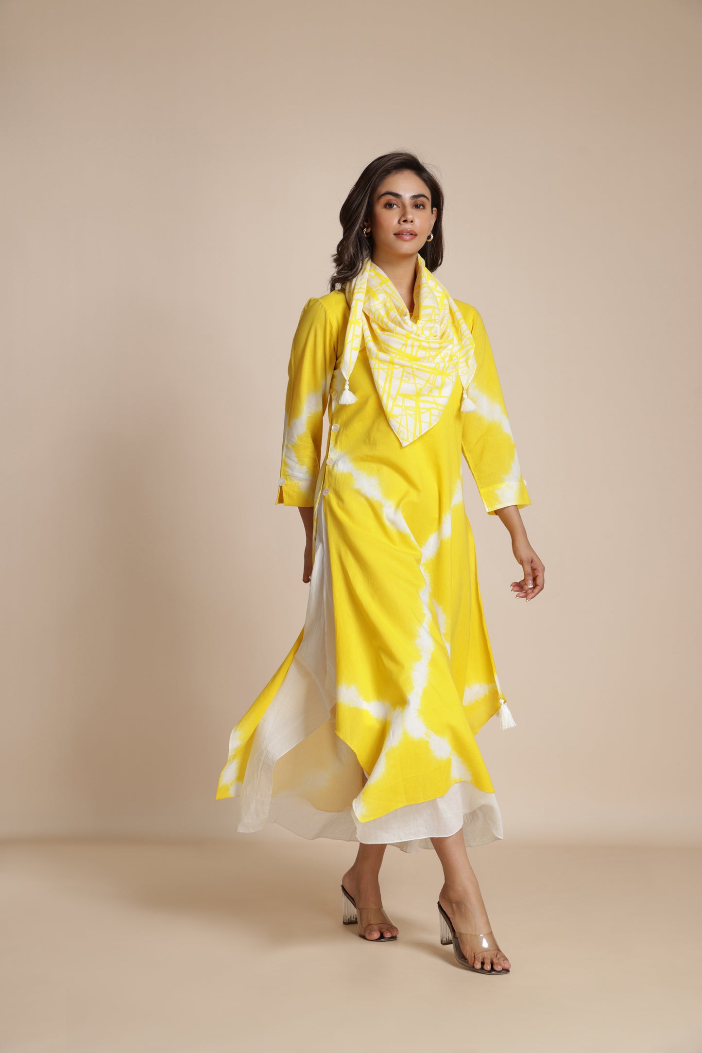 Shibori Crosshatch Dress