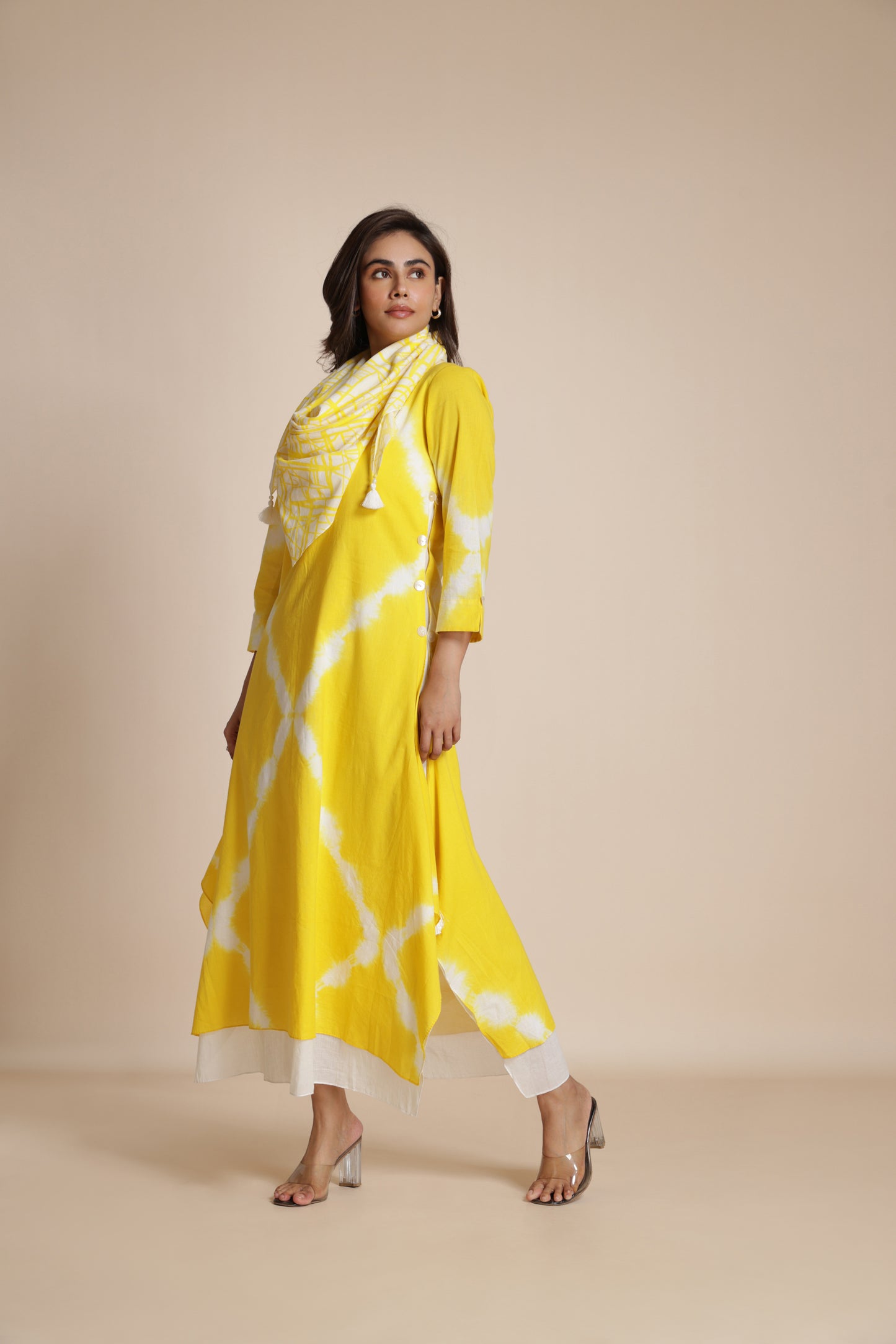 Shibori Crosshatch Dress