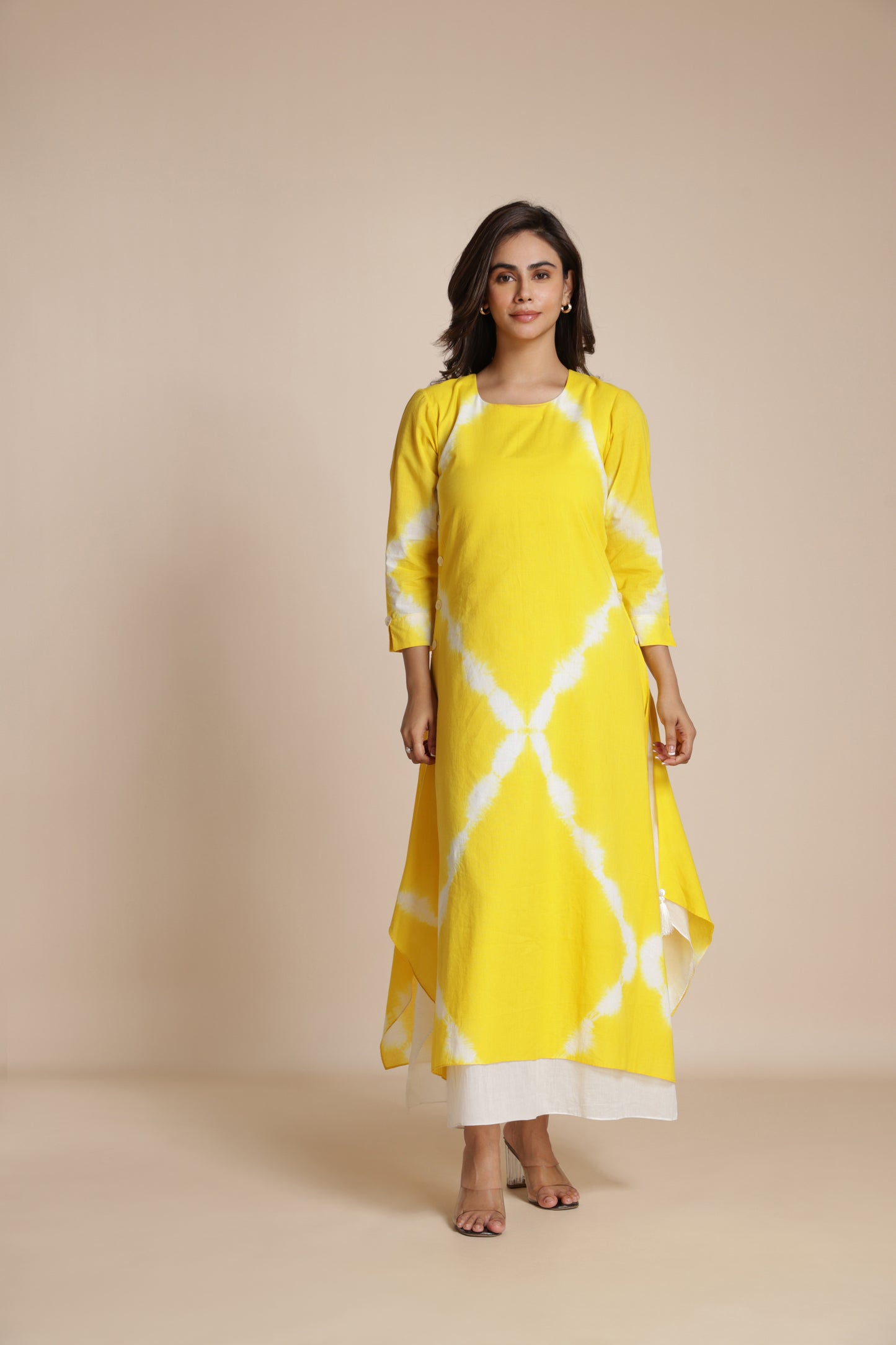 Shibori Crosshatch Dress