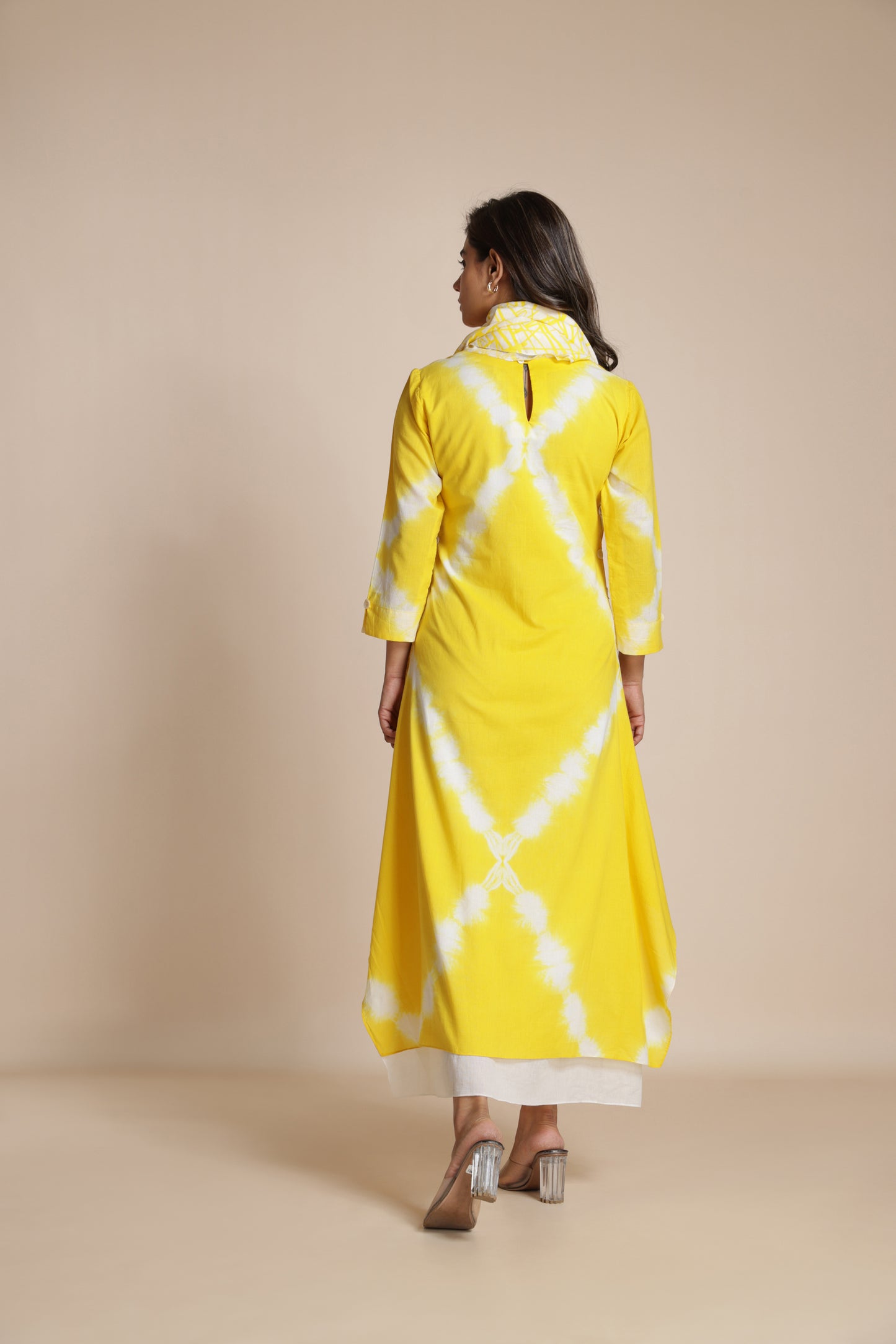 Shibori Crosshatch Dress
