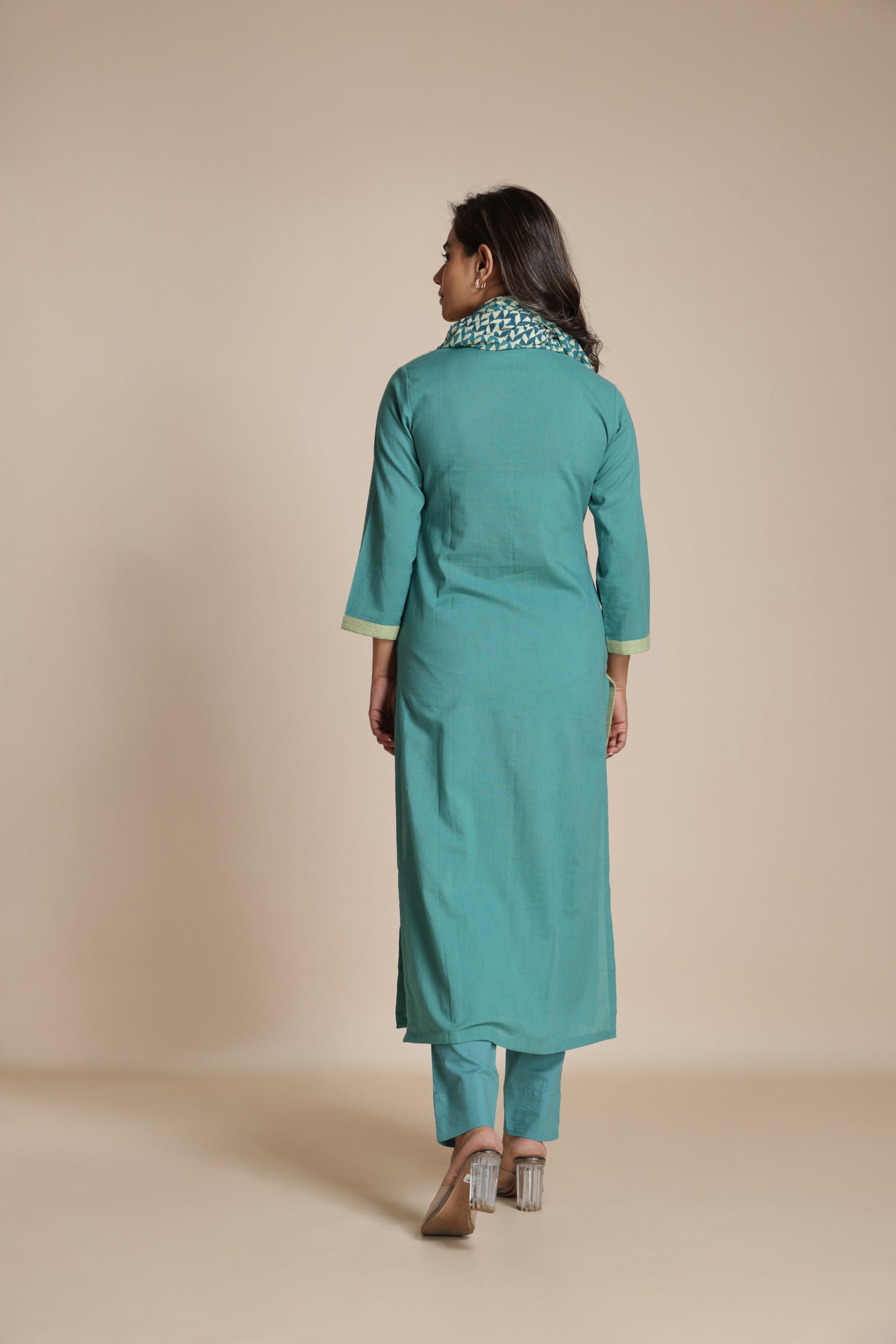 Gridwork Pintuck Kurta
