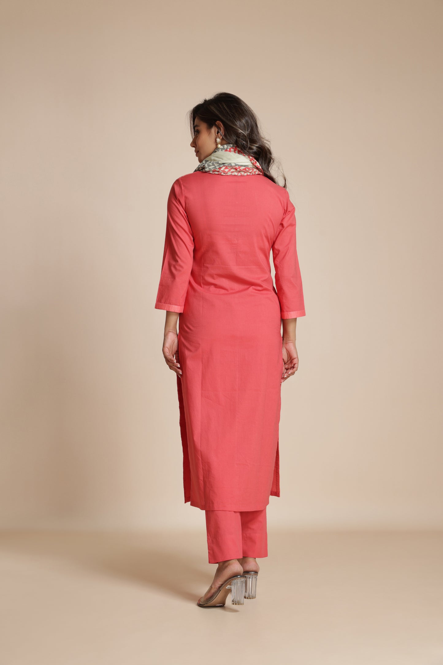 Gridwork Pintuck Kurta