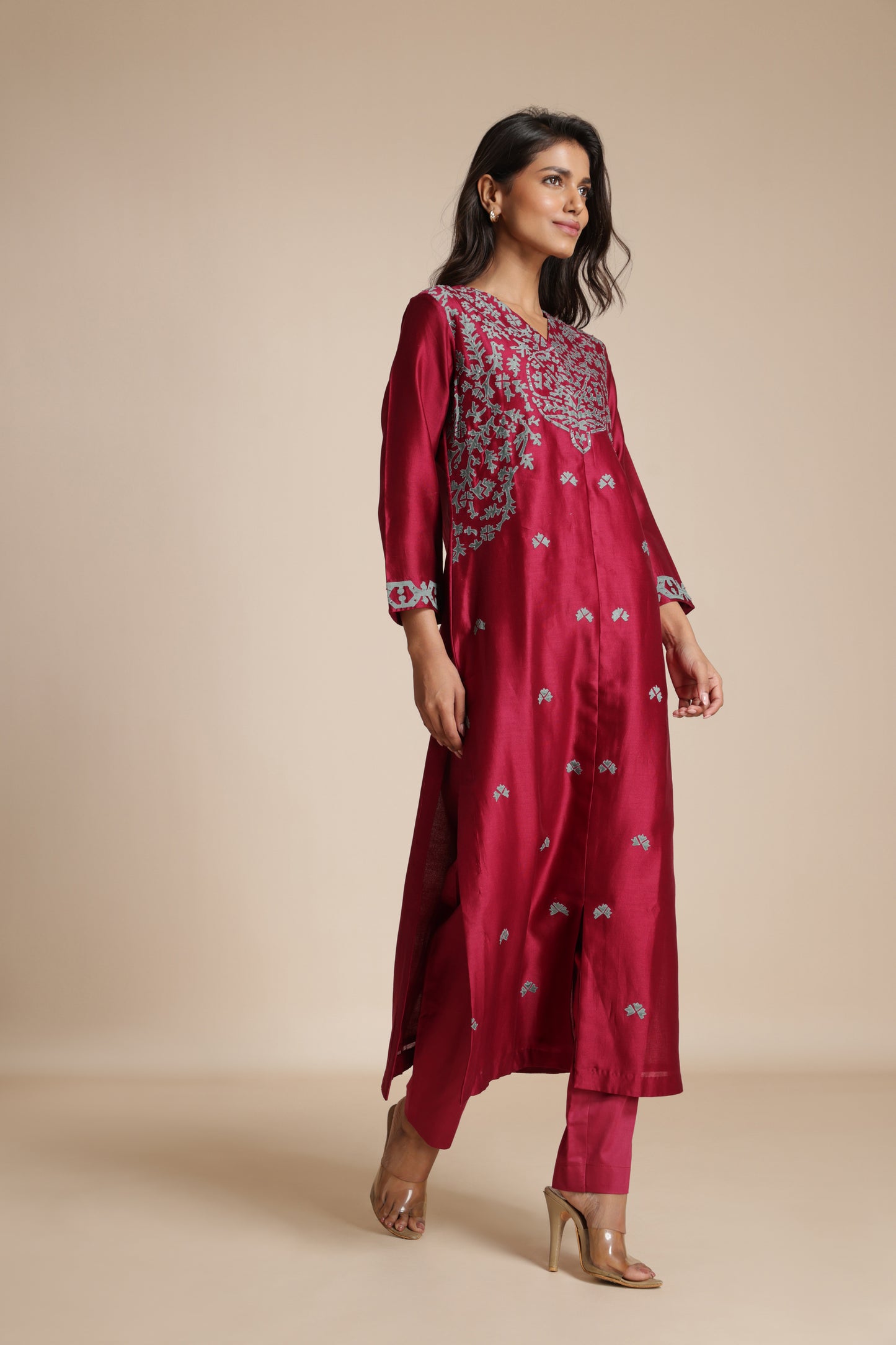 Filigree Appliqué Kurta