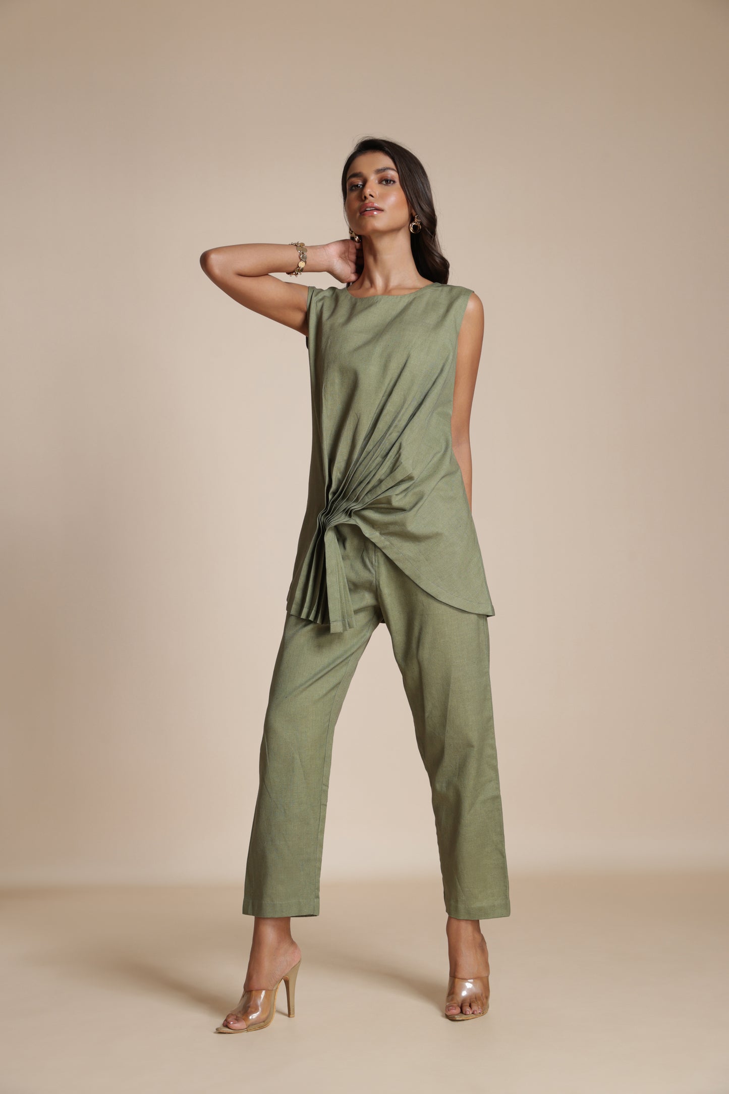 Twist Pleat Shirt