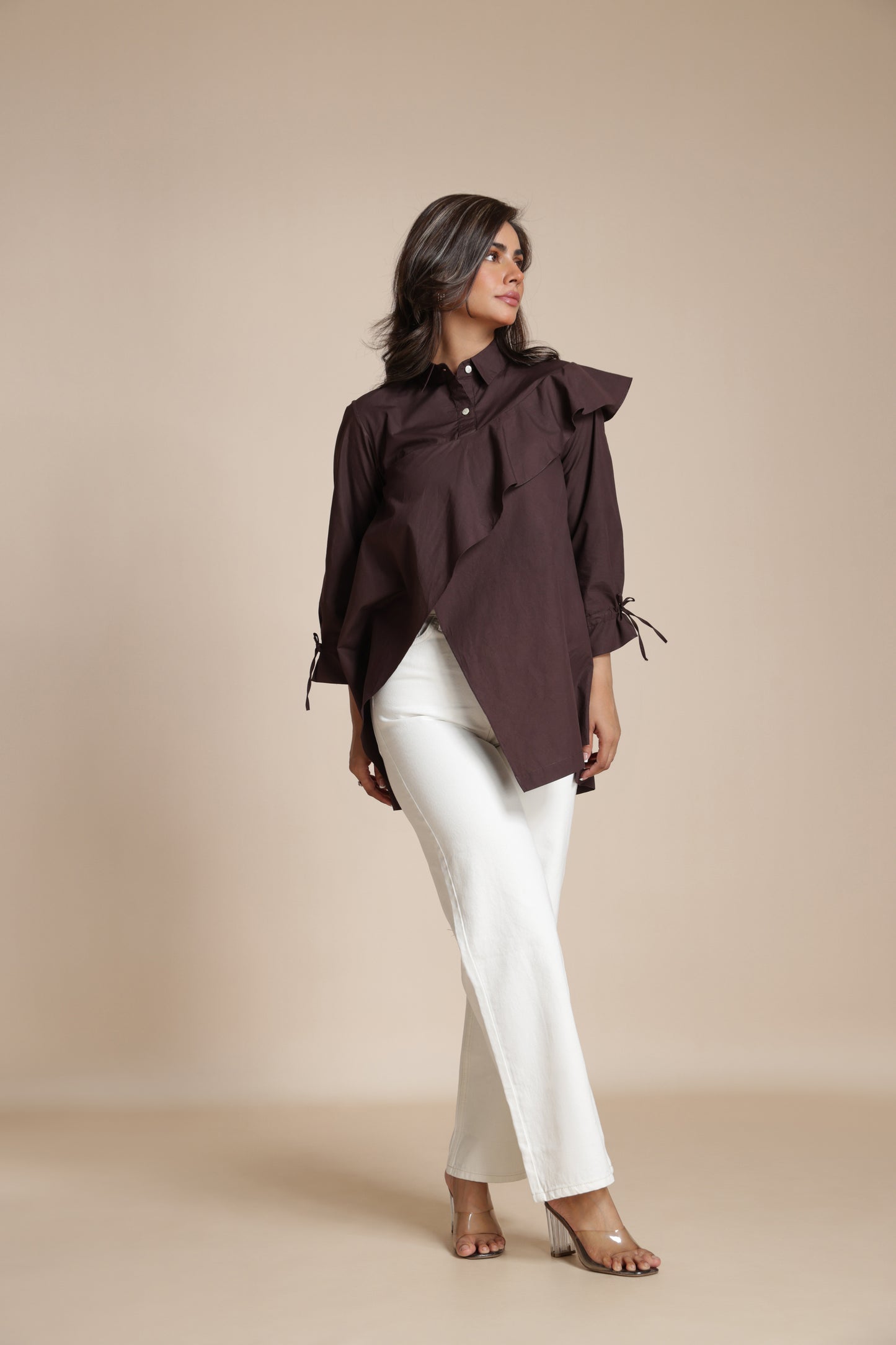 Flounce Accent Shirt