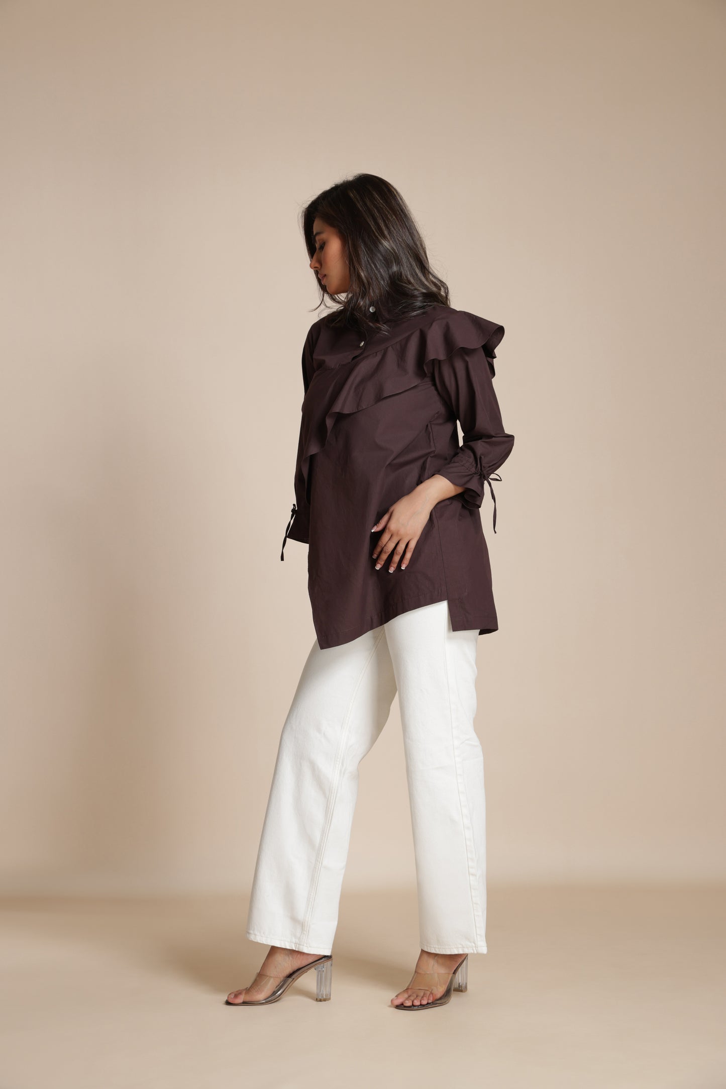 Flounce Accent Shirt