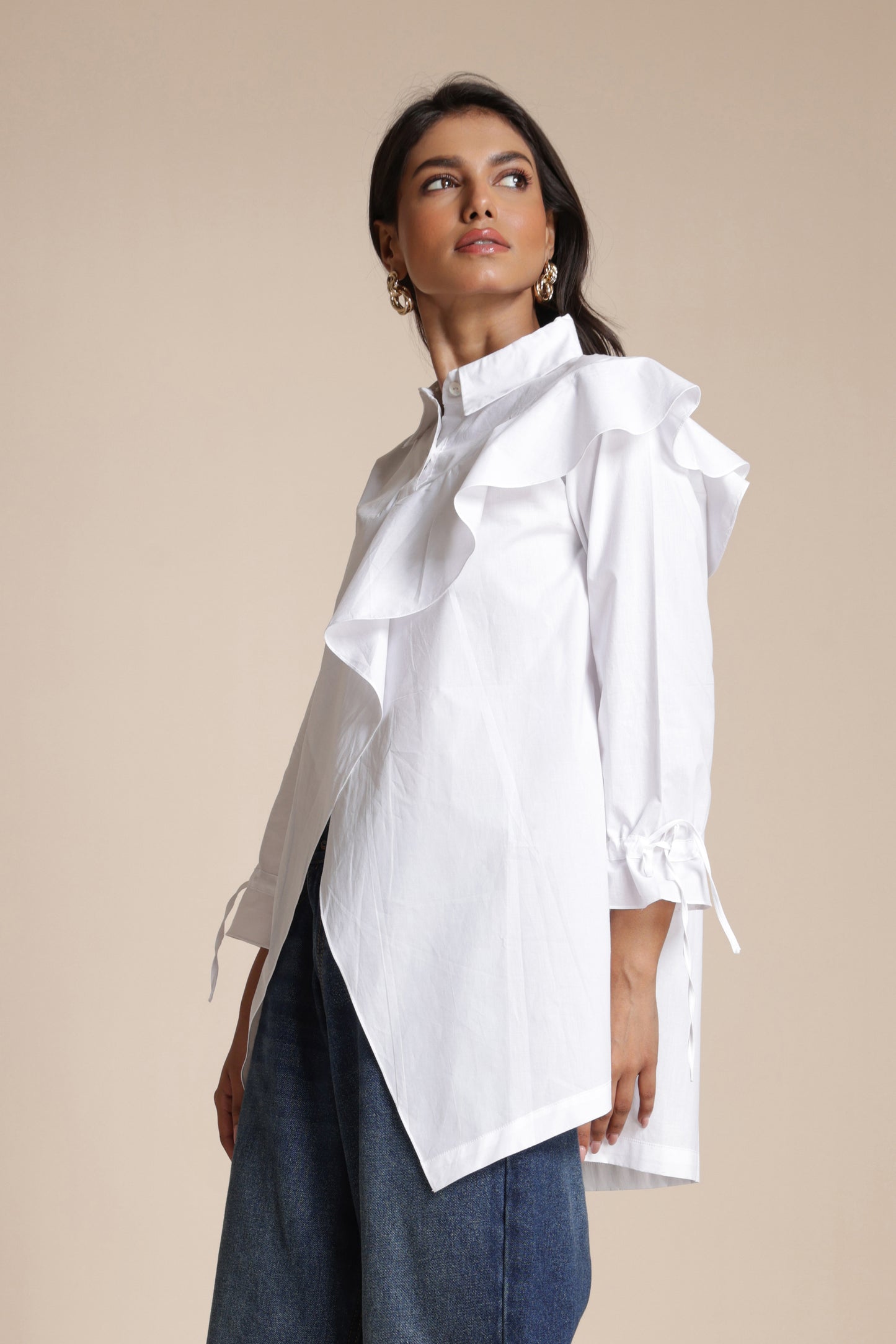 Flounce Accent Shirt