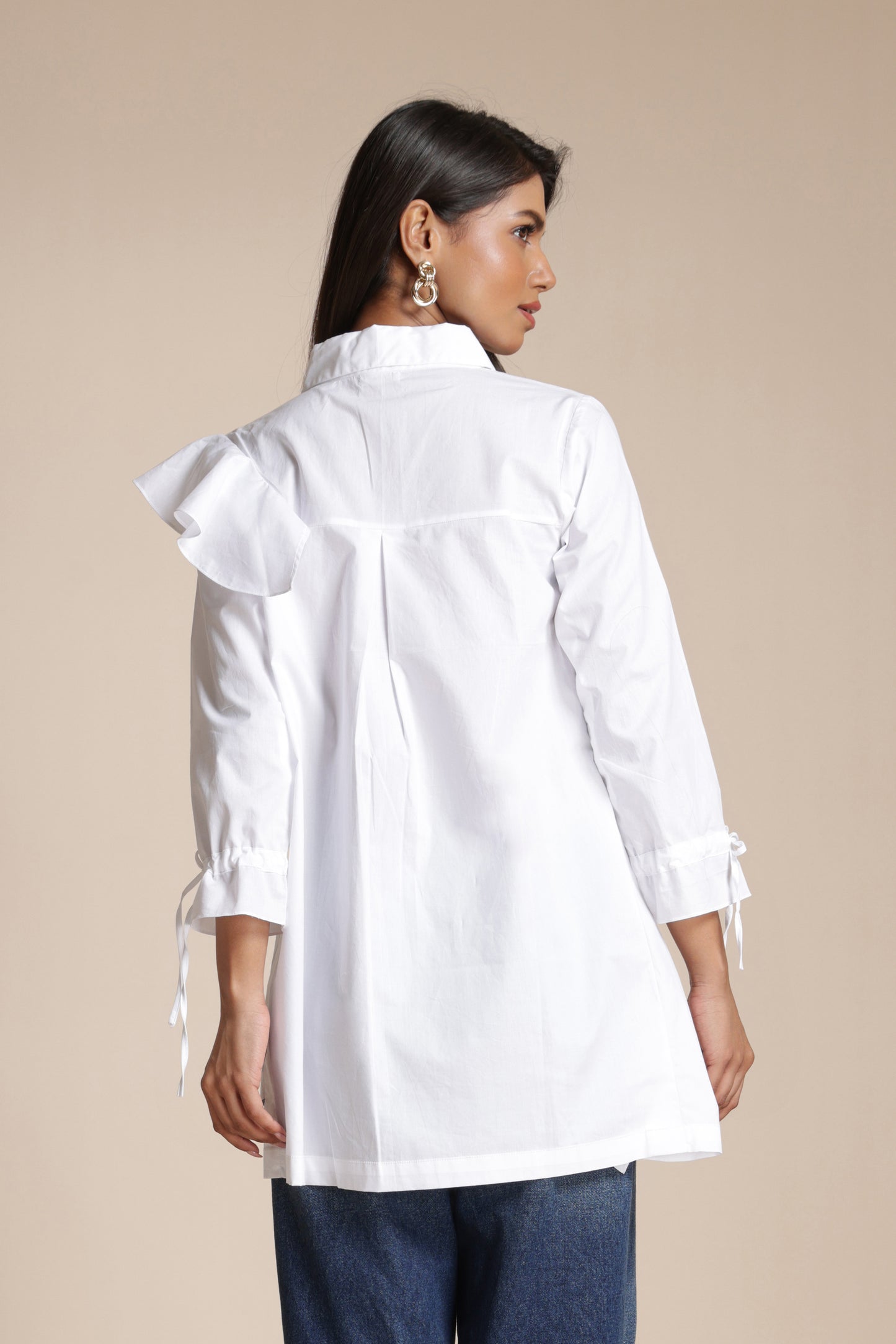 Flounce Accent Shirt