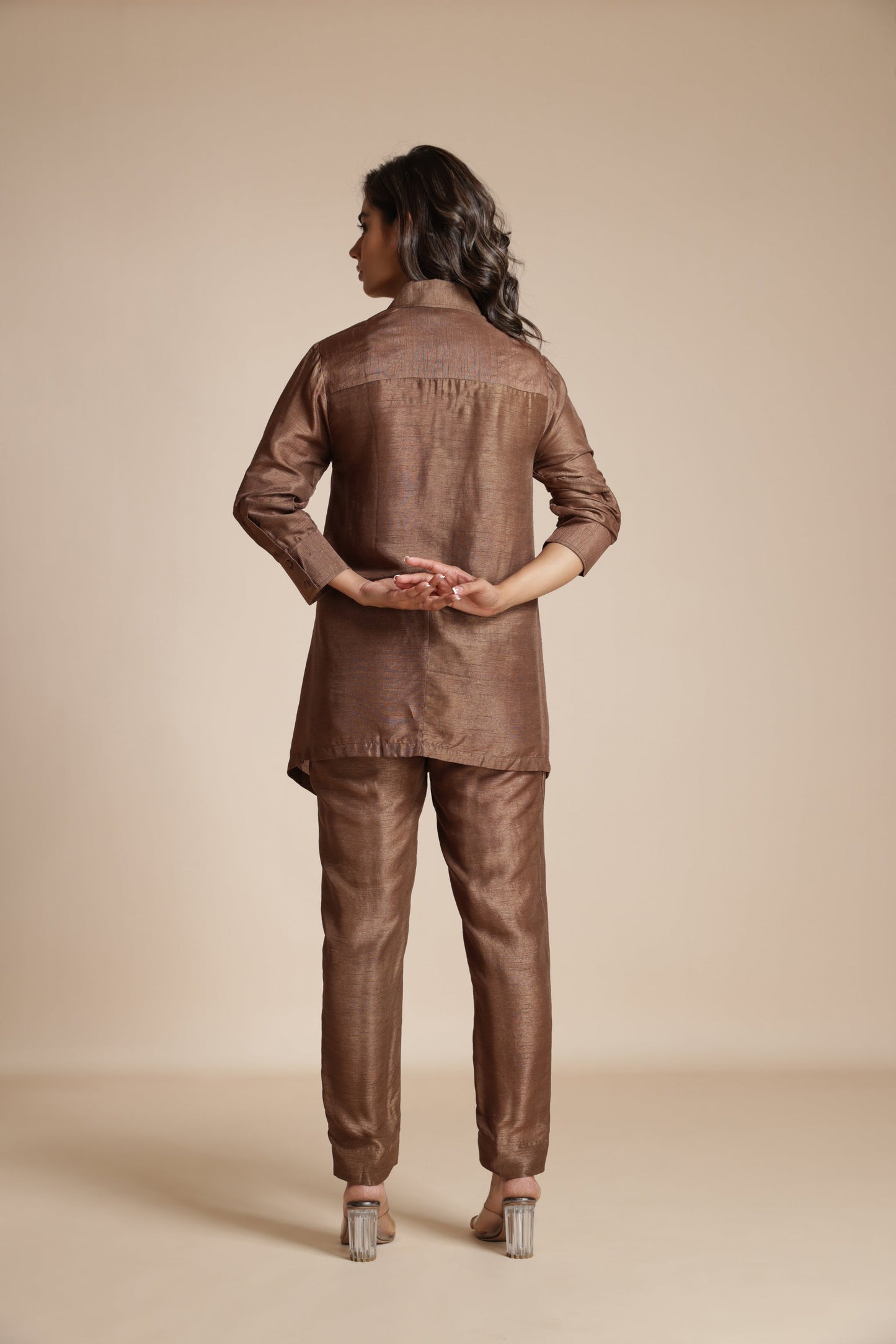 Silken Front-Tie Shirt