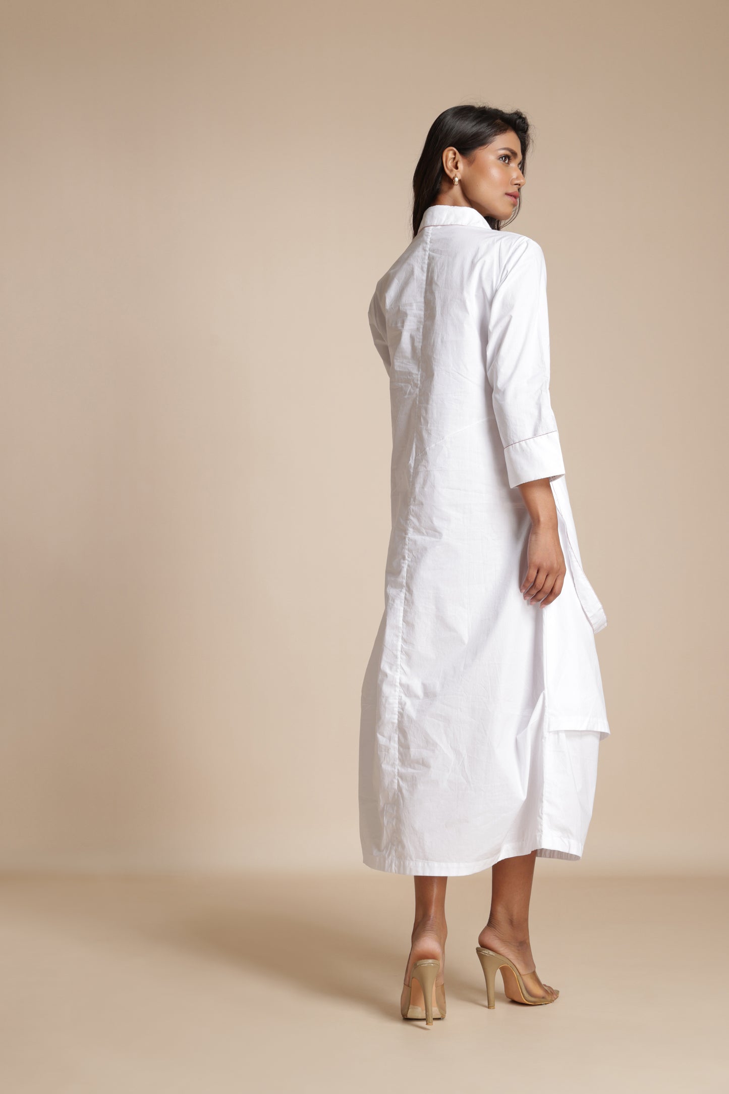 Contour Collar Shirt Dress