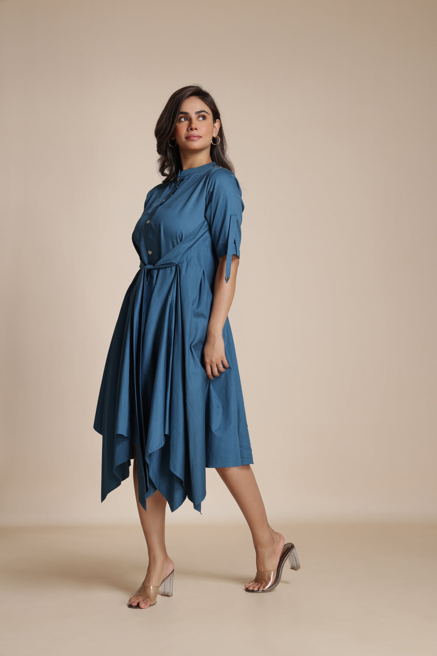 Button-Down Handkerchief Dress