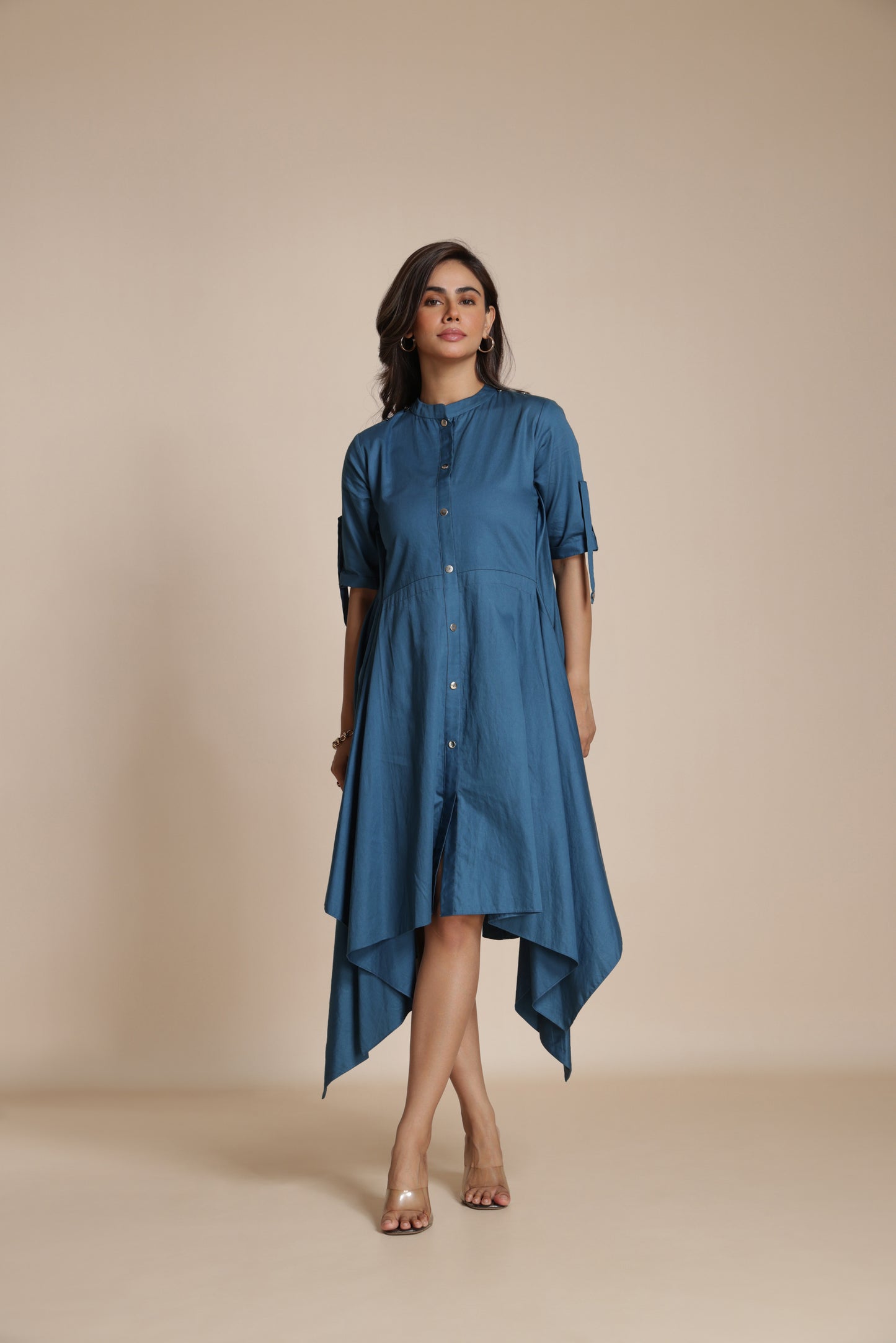 Button-Down Handkerchief Dress