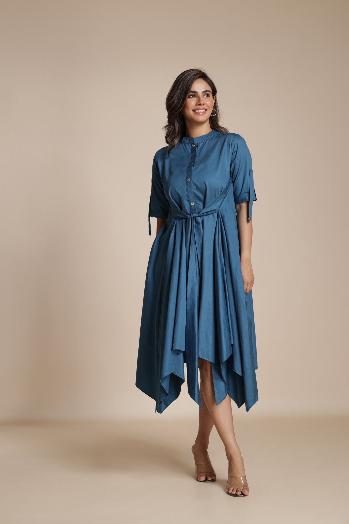 Button-Down Handkerchief Dress