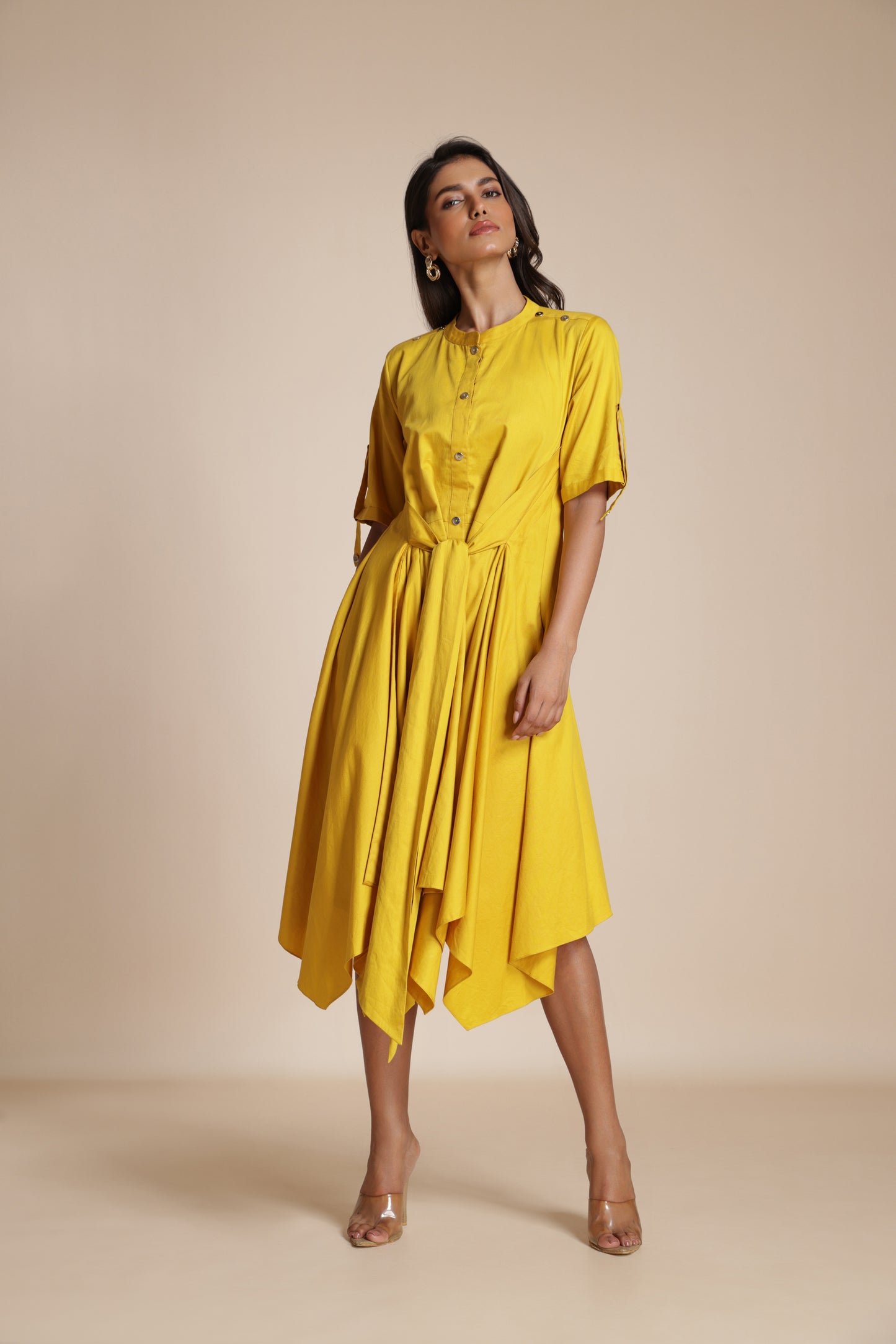 Button-Down Handkerchief Dress