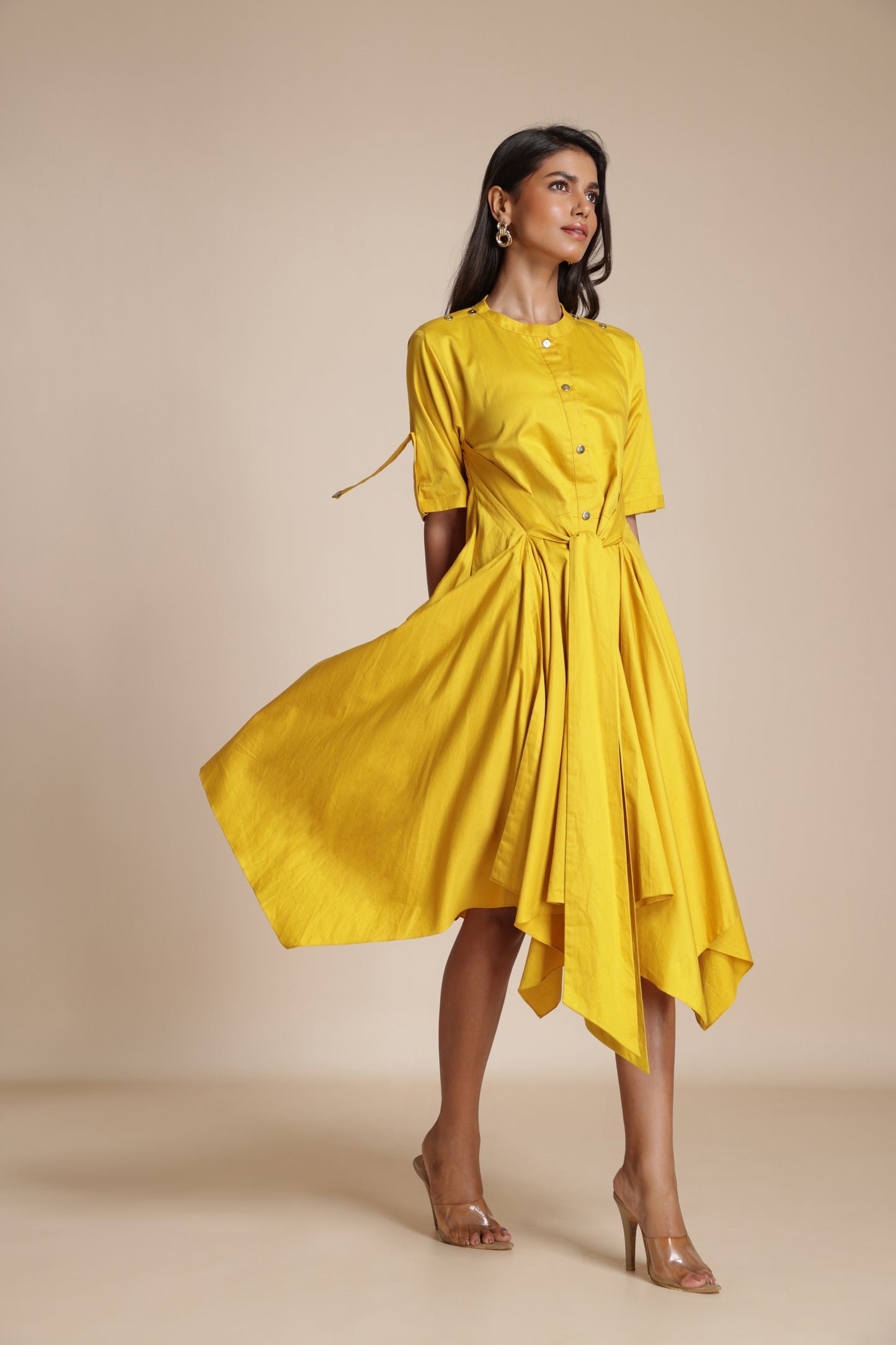 Button-Down Handkerchief Dress