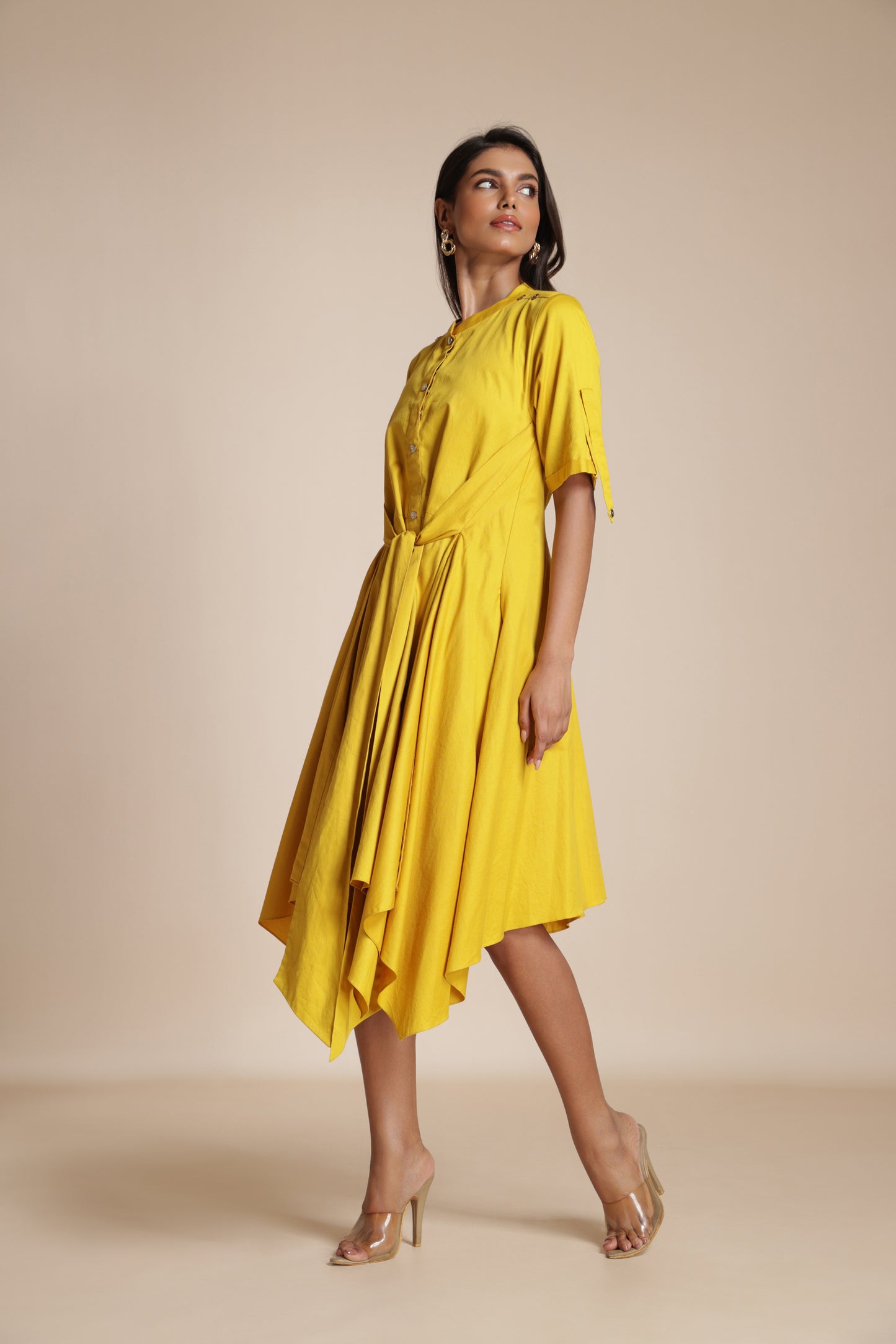 Button-Down Handkerchief Dress