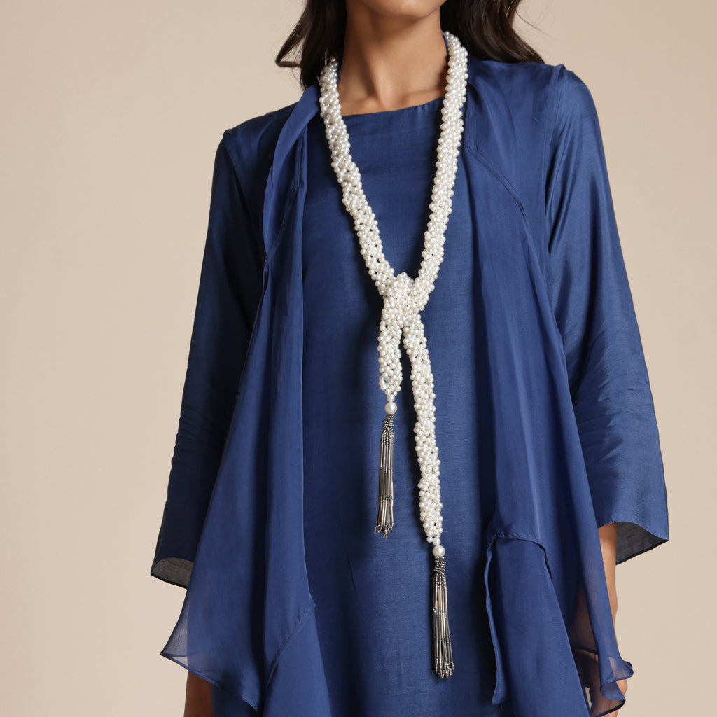 Beaded Lariat Neckpiece
