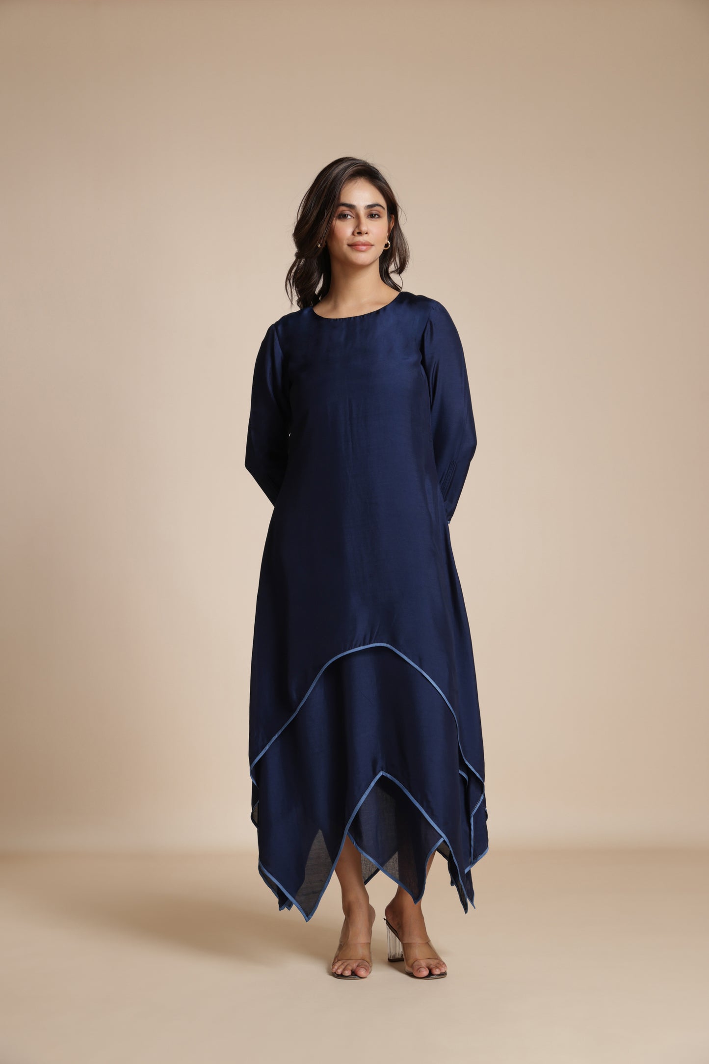 Cascade Wave Blue Dress