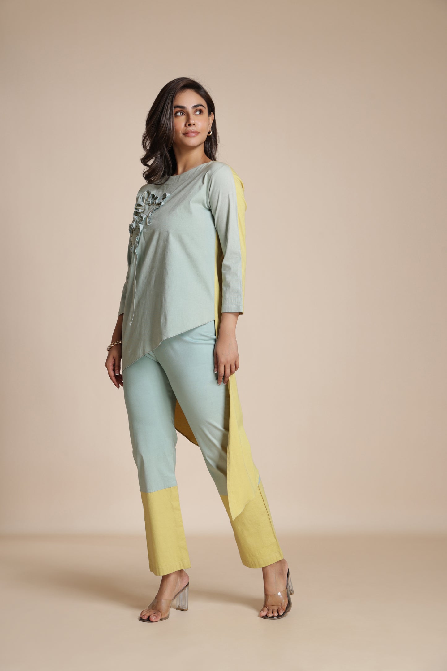 Split-Hue Sprig Shirt