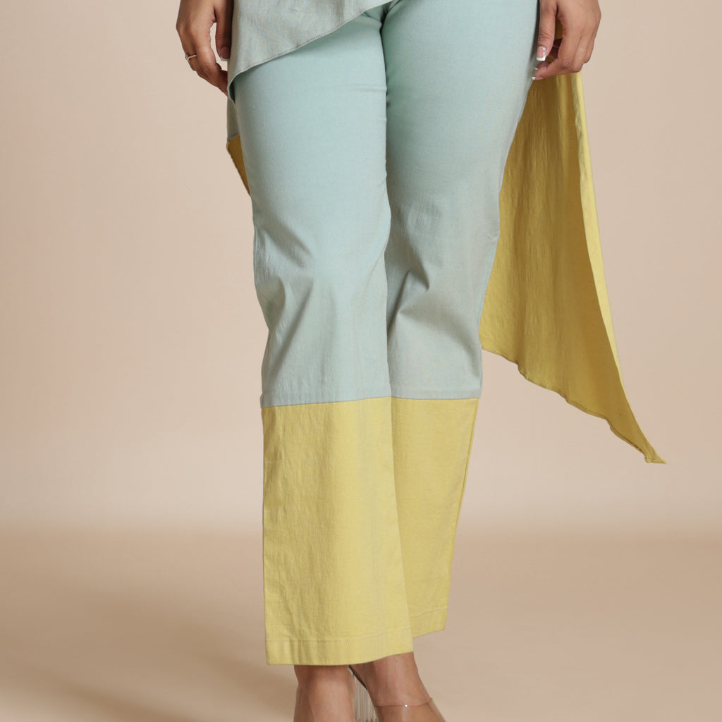 Split-Hue Block Pant