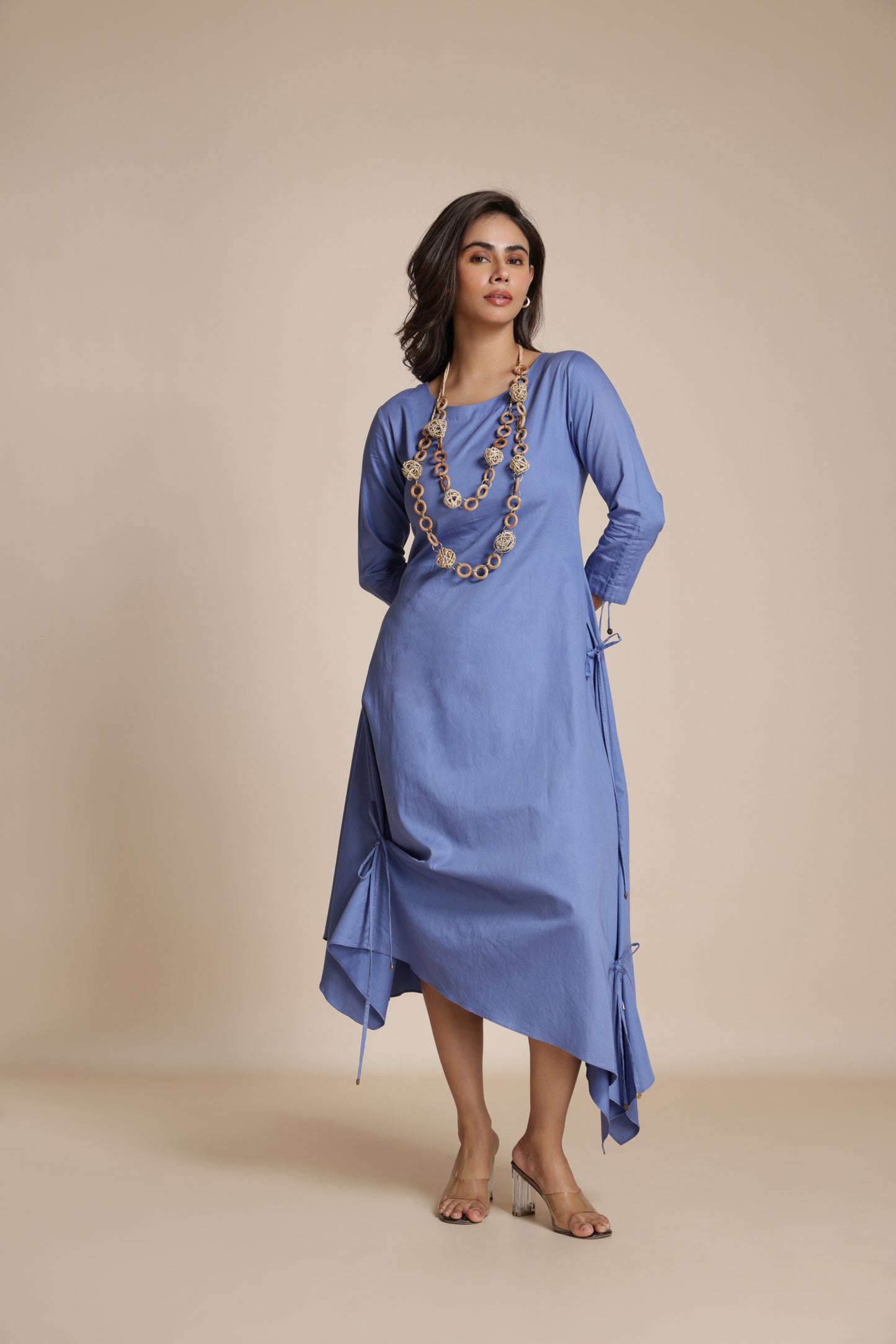 Asymmetric Gather Dress