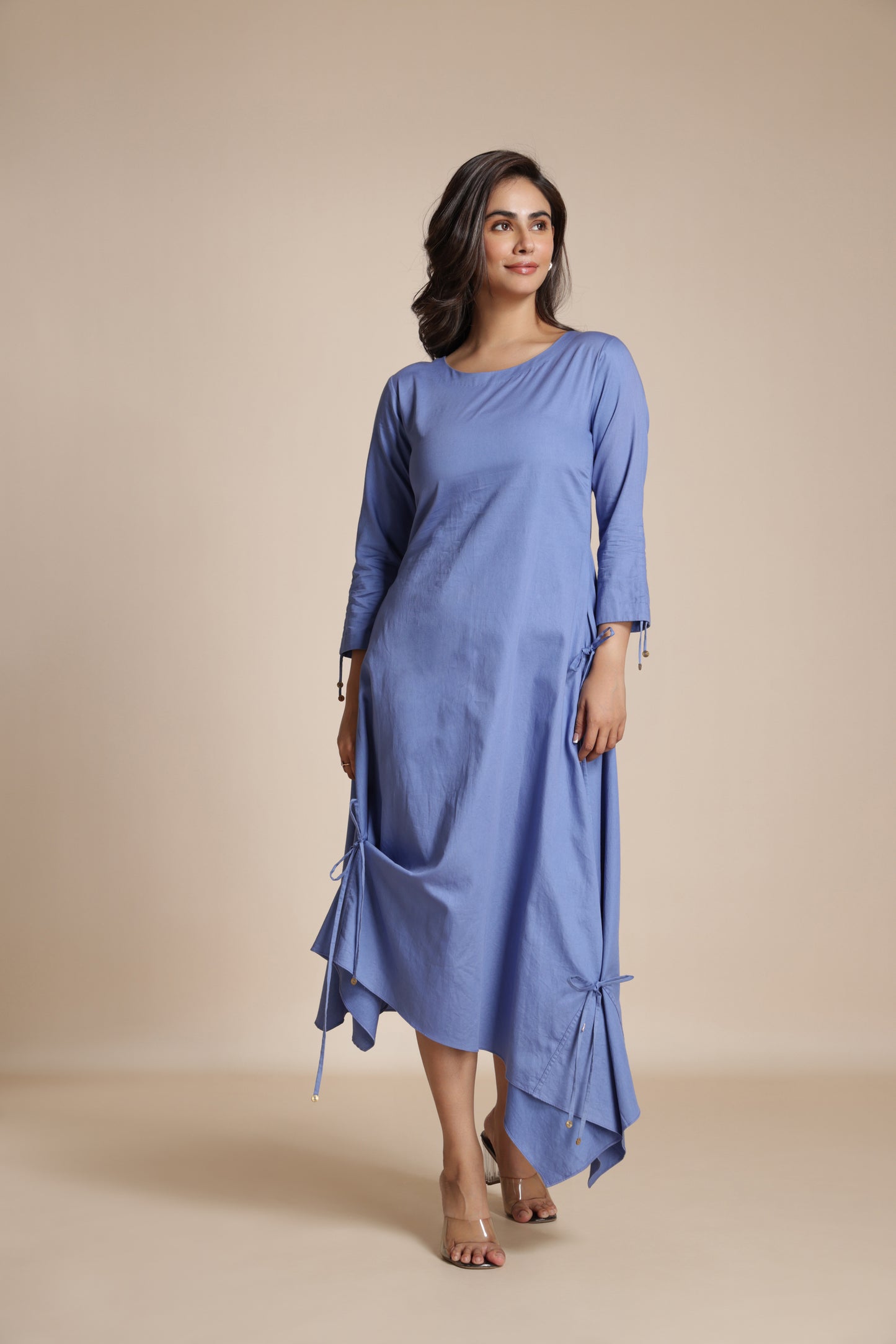 Asymmetric Gather Dress