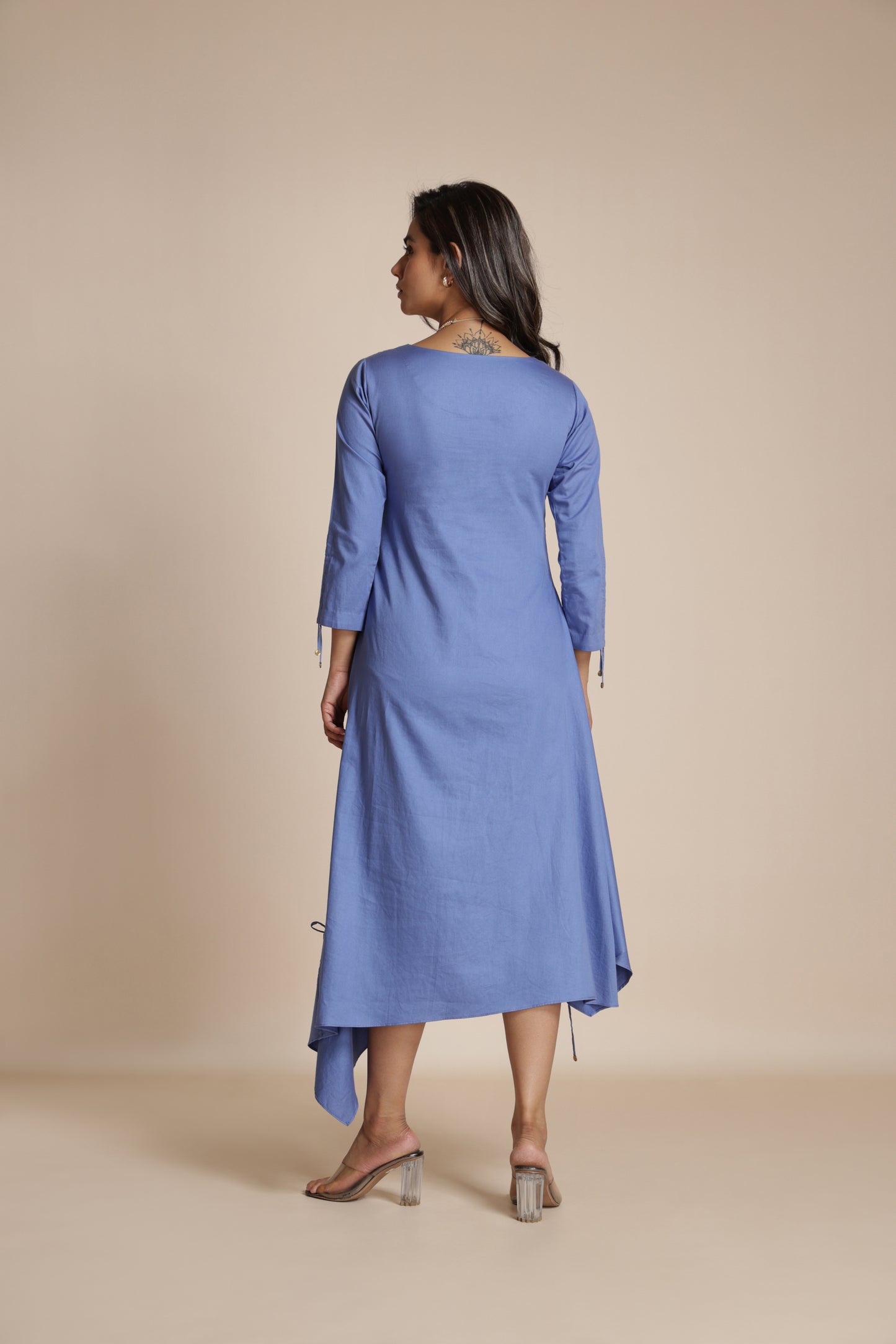 Asymmetric Gather Dress