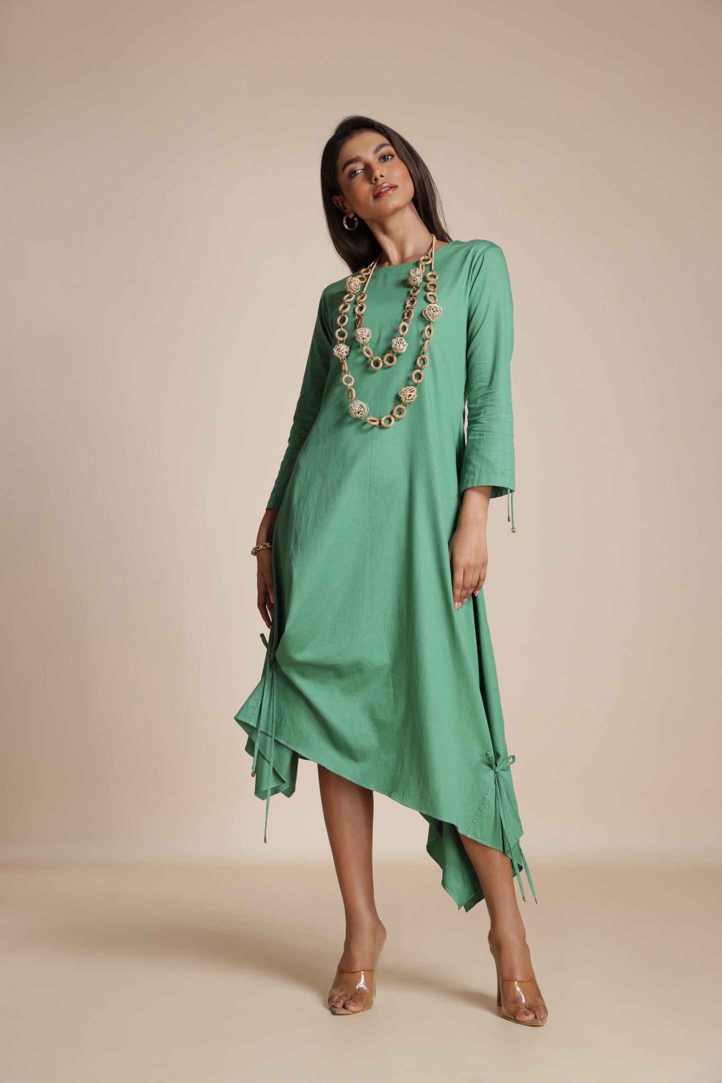 Asymmetric Gather Dress
