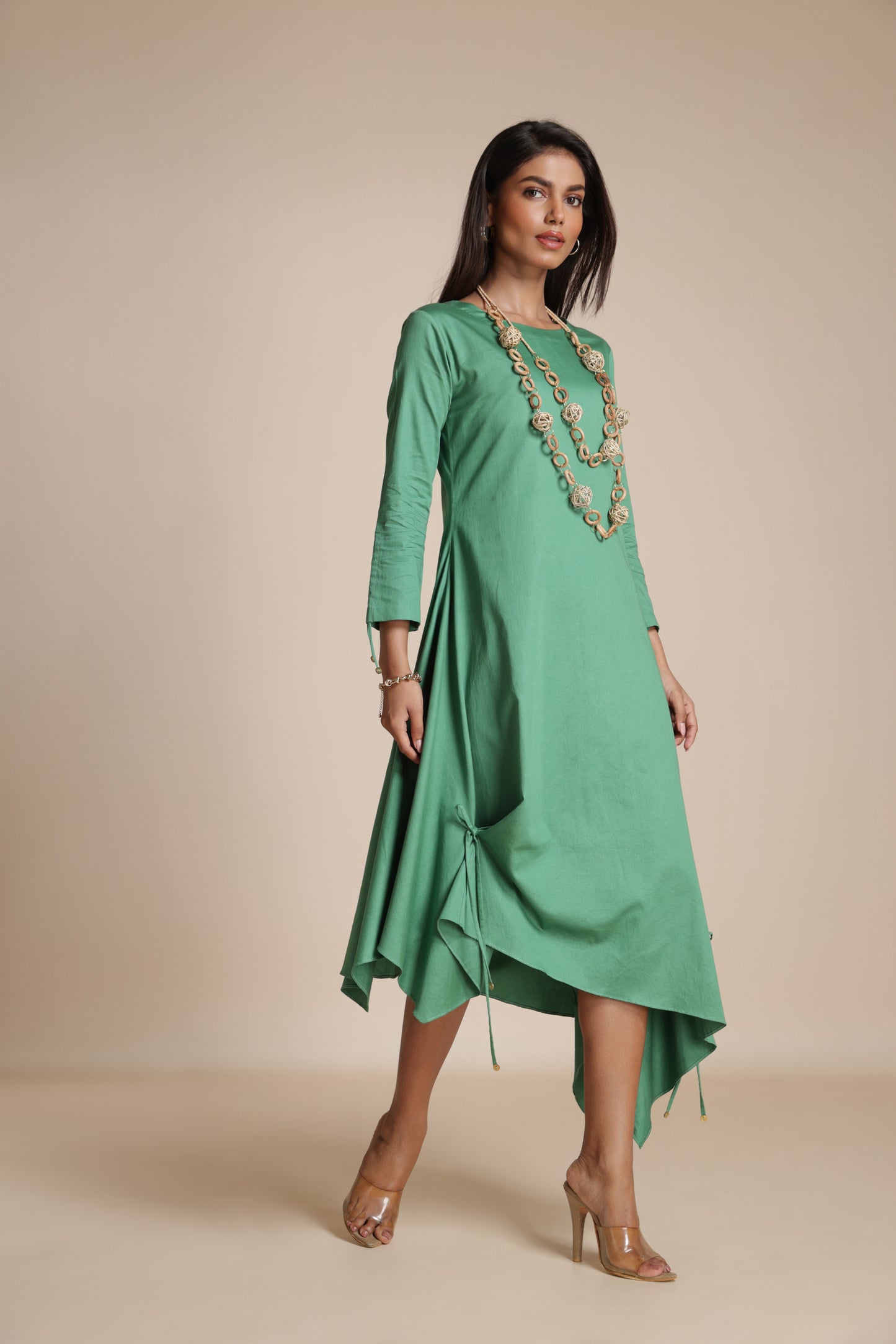 Asymmetric Gather Dress